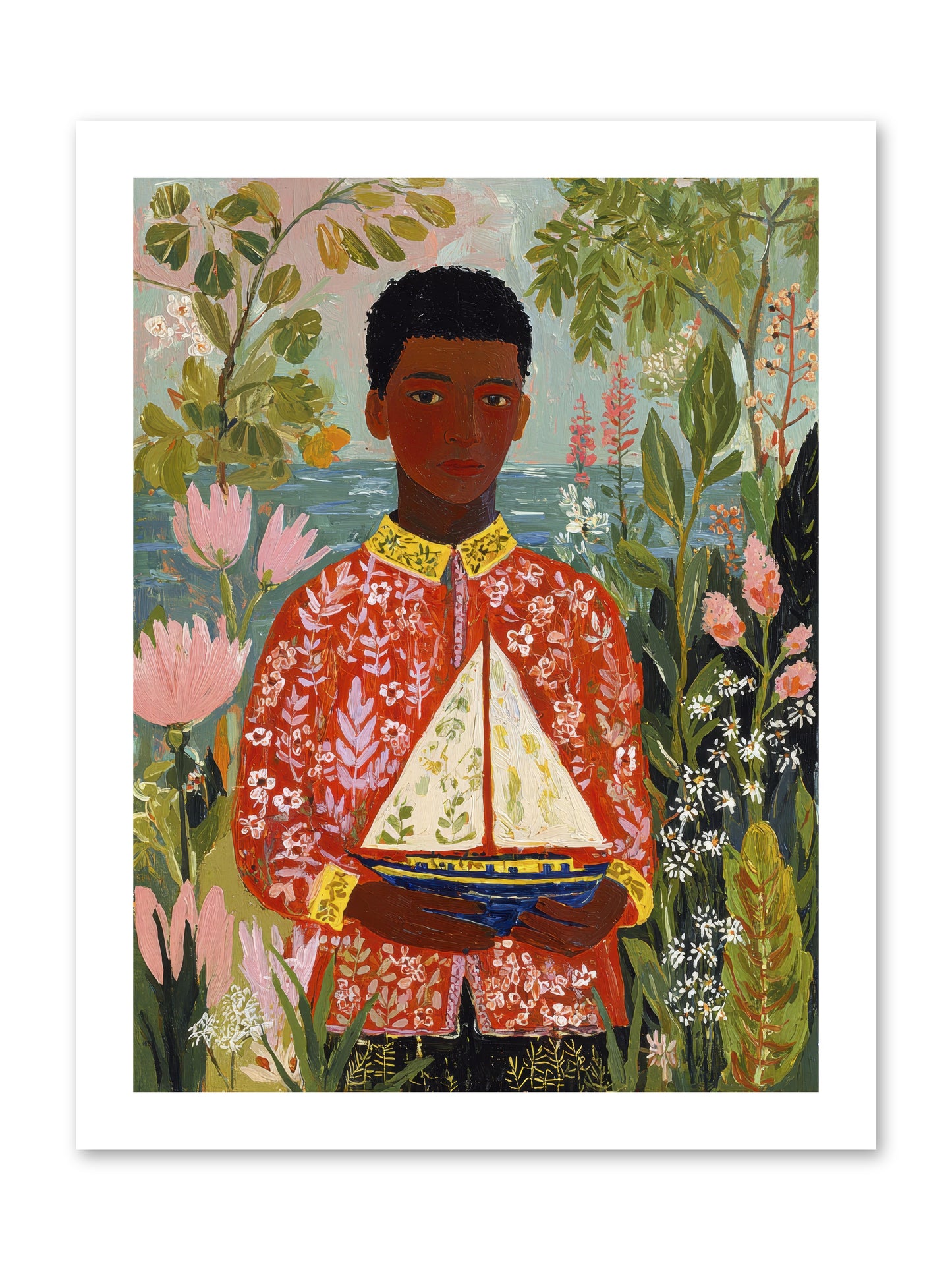 Summer Visitors -- Paper Print 12x16