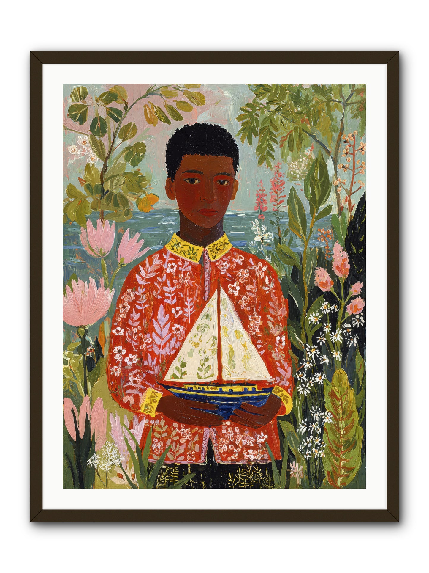 Summer Visitors -- Framed Print - Black 30x40