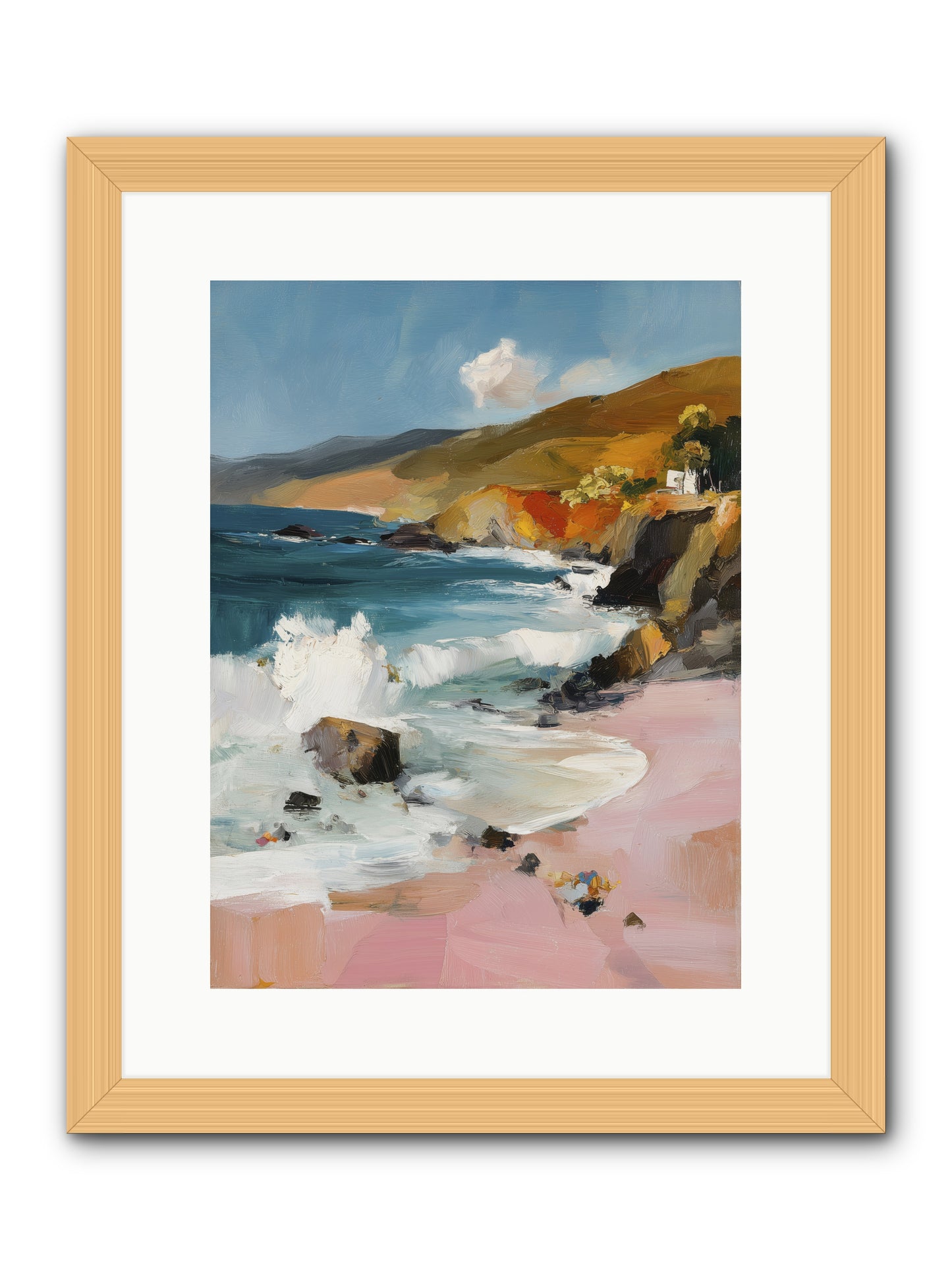 Summer Winds -- Framed Print - Natural 12x16