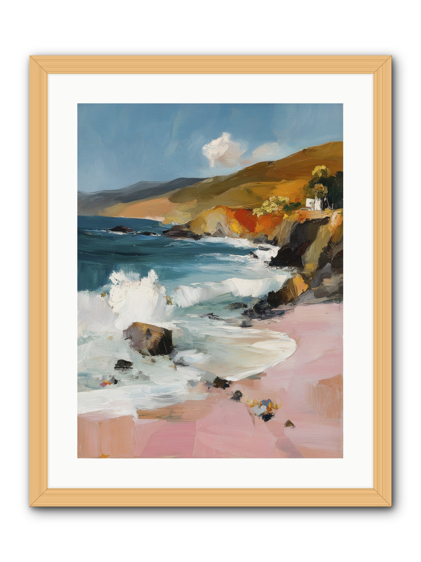 Summer Winds -- Framed Print - Natural 18x24