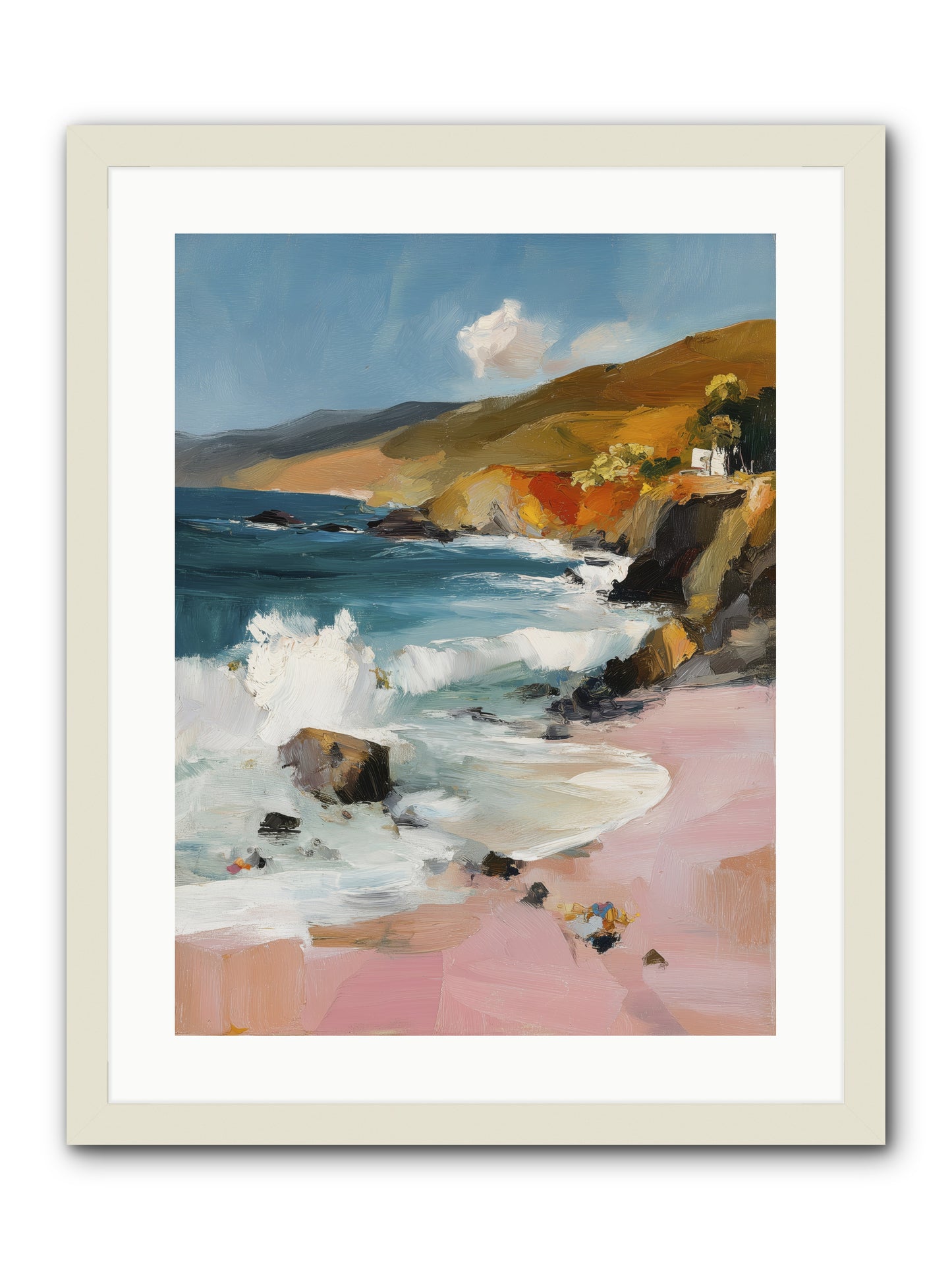 Summer Winds -- Framed Print - White 18x24