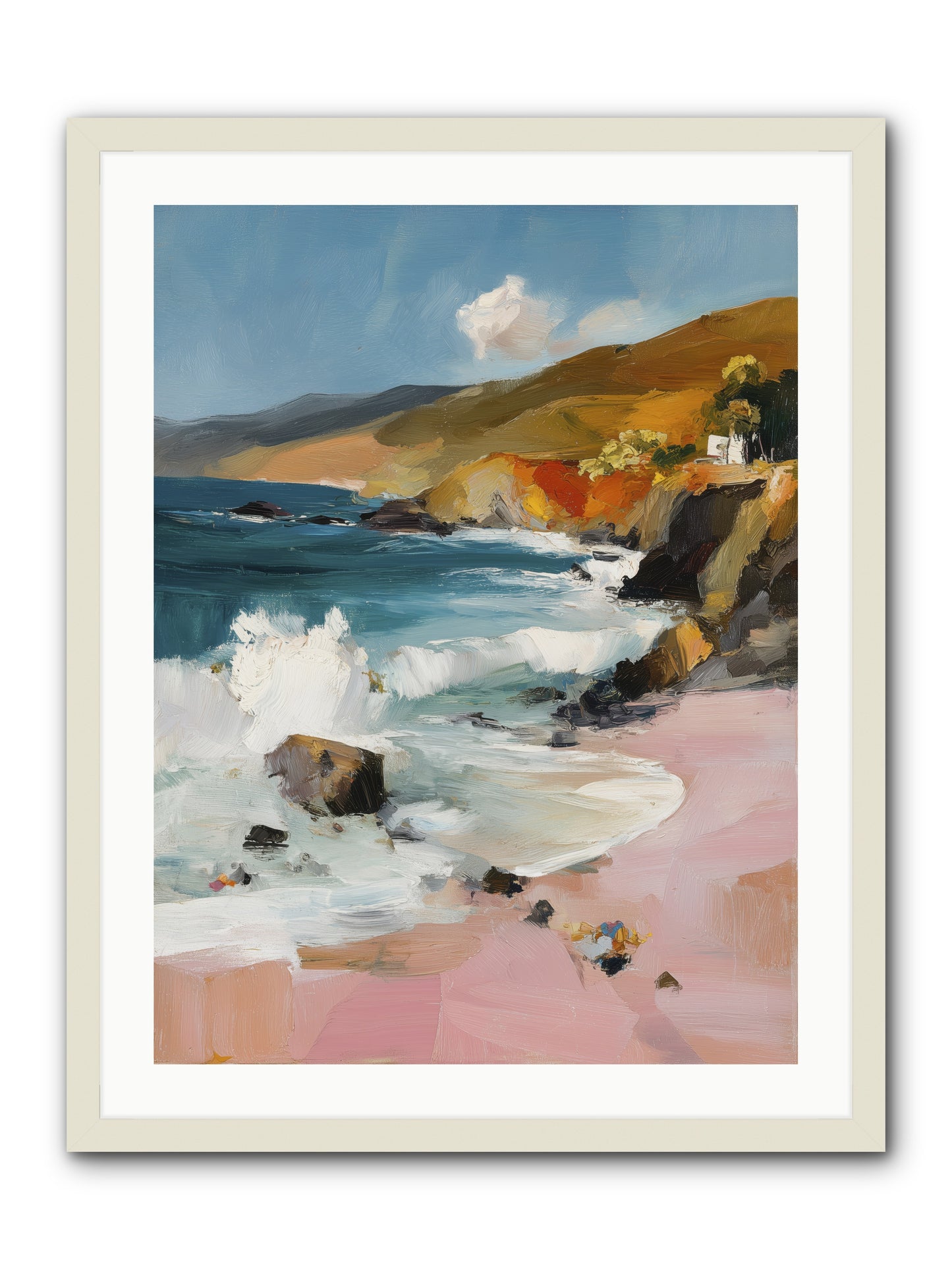Summer Winds -- Framed Print - White 24x32
