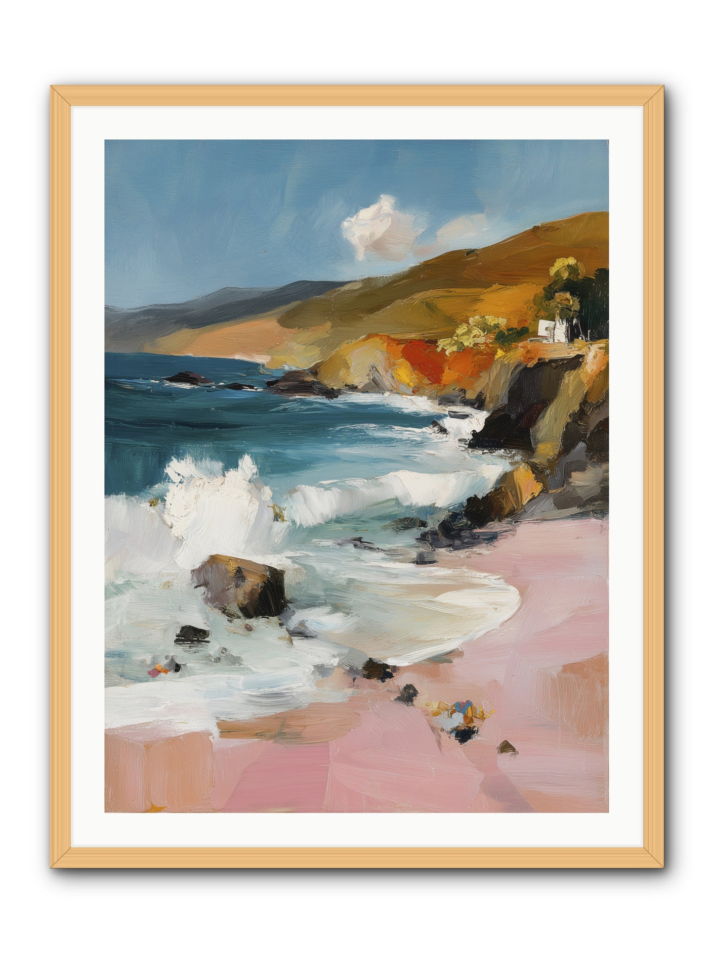 Summer Winds -- Framed Print - Natural 30x40