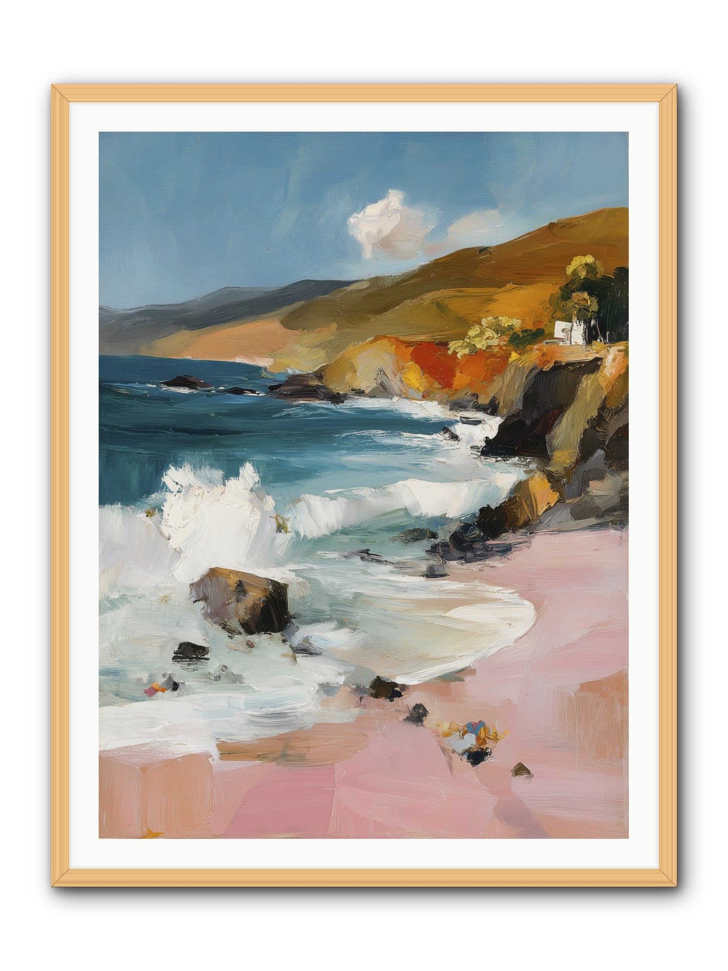 Summer Winds -- Framed Print - Natural 36x48