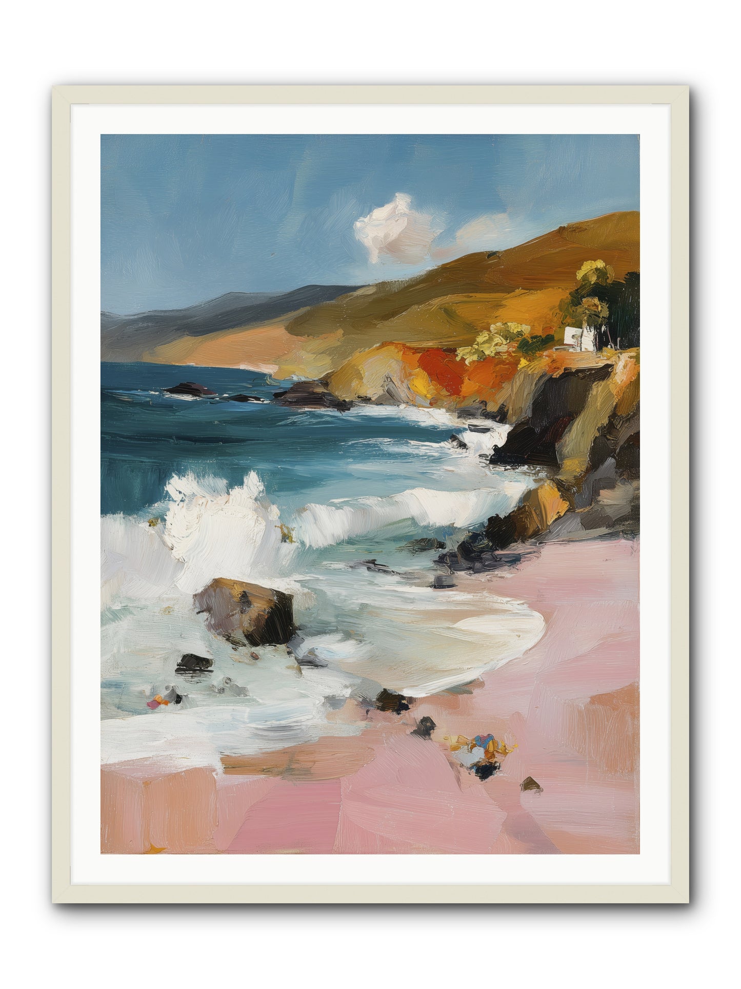 Summer Winds -- Framed Print - White 36x48