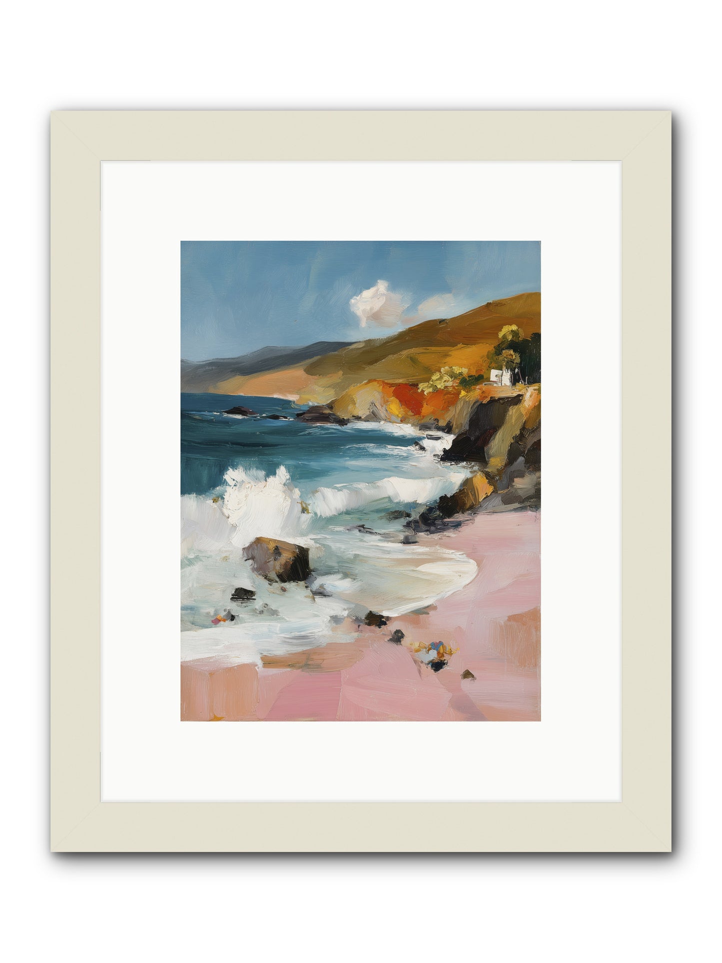 Summer Winds -- Framed Print - White 9x12