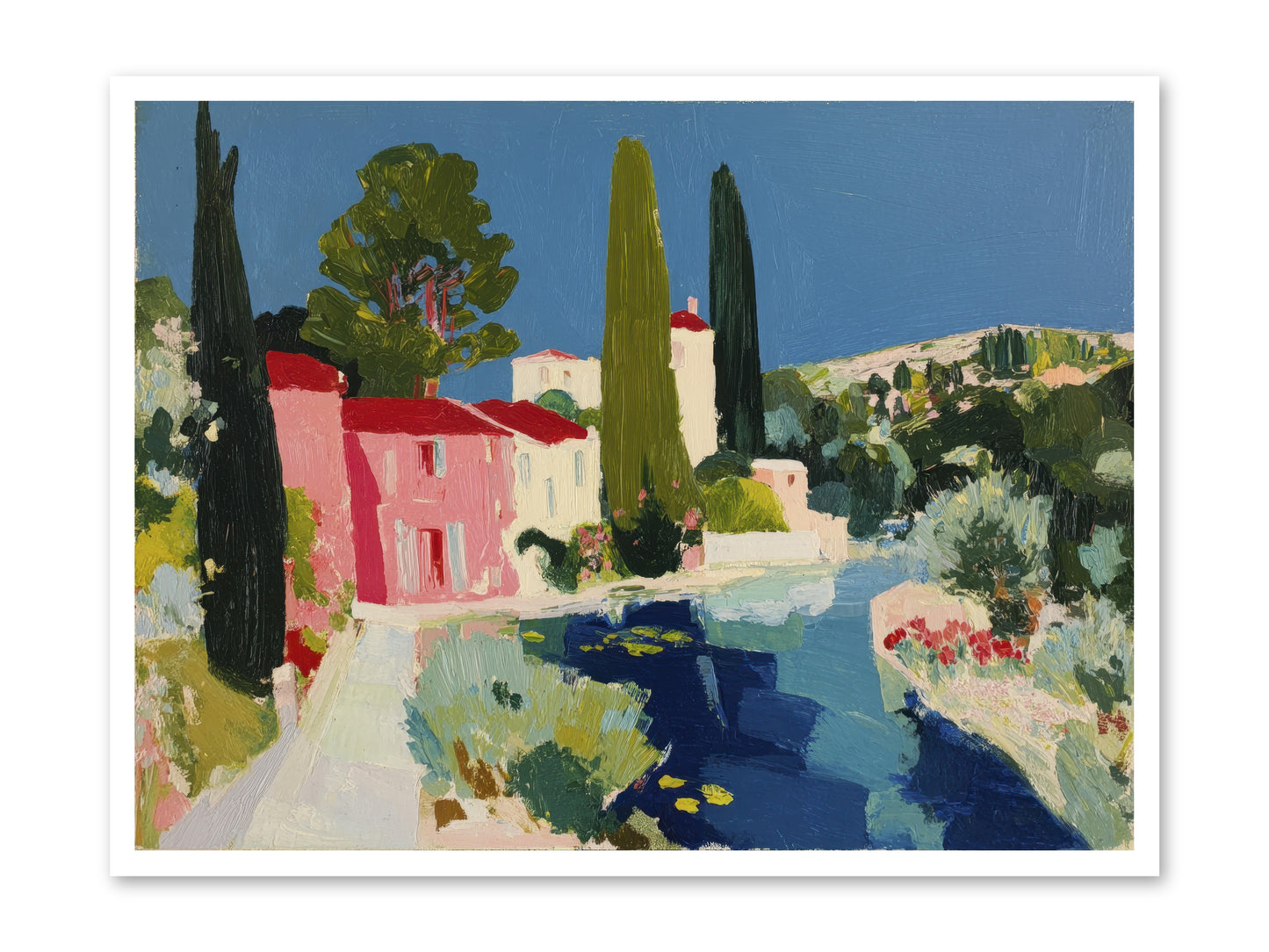 Summer at the Villa -- Paper Print 40x30