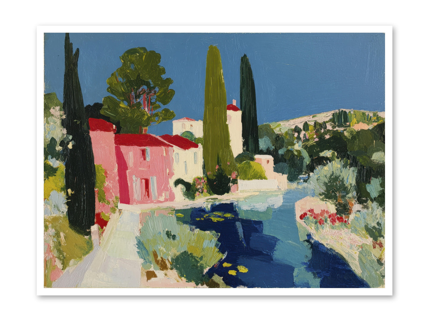 Summer at the Villa -- Paper Print 48x36