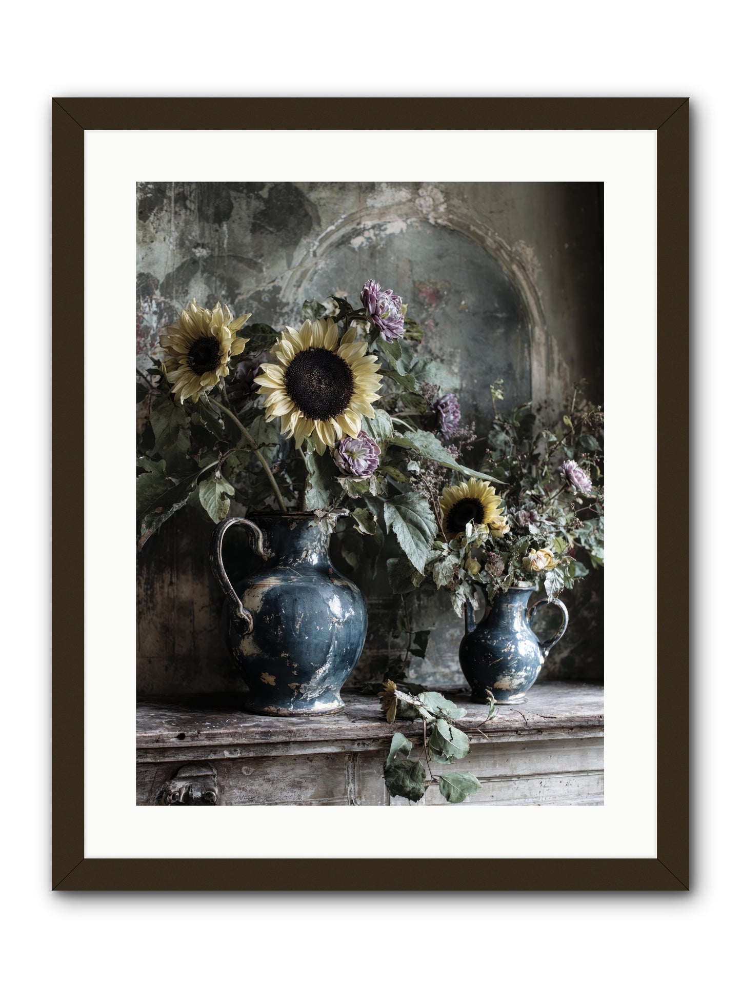 Summer society -- Framed Print - Black 18x24