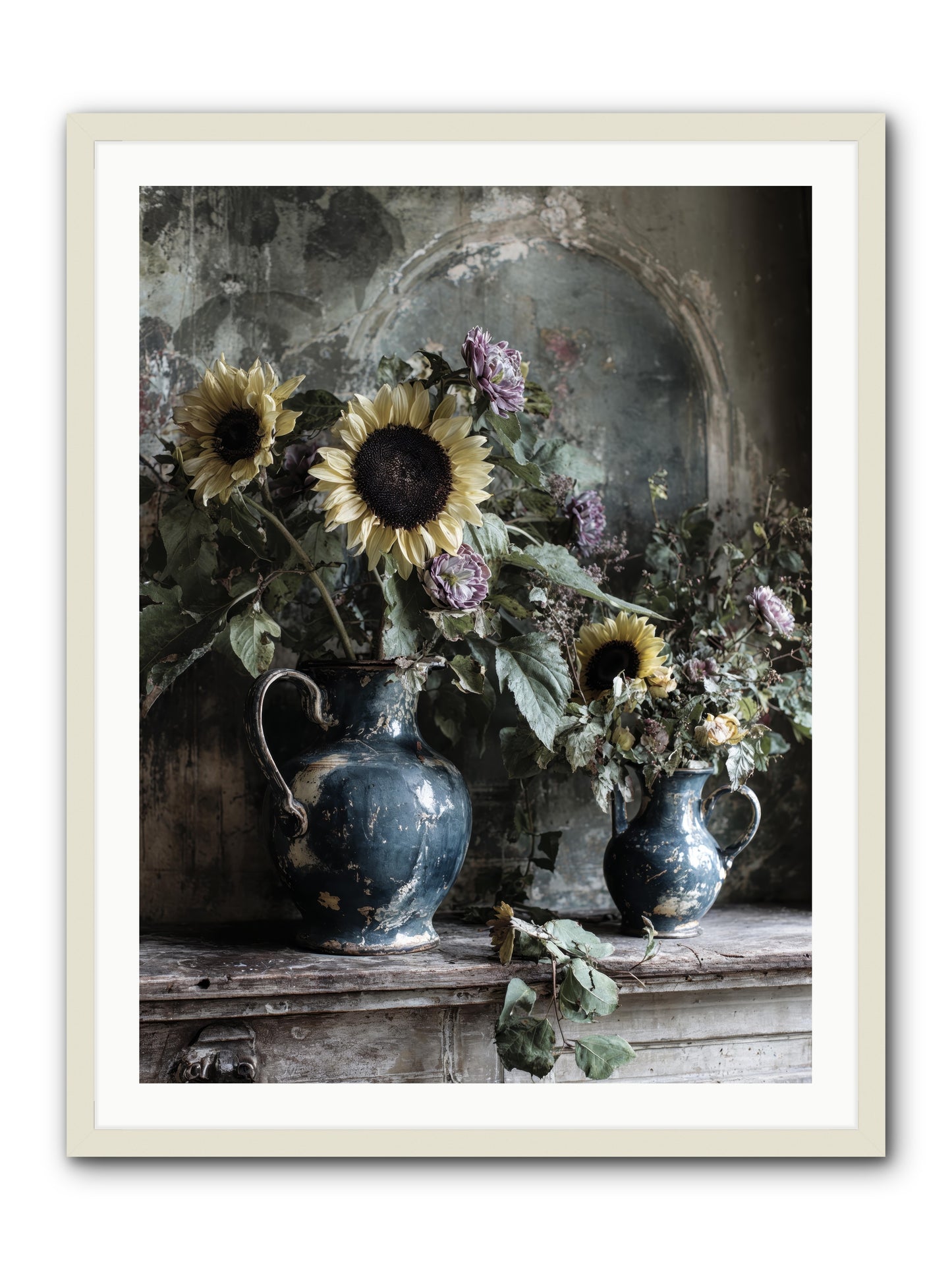 Summer society -- Framed Print - White 30x40