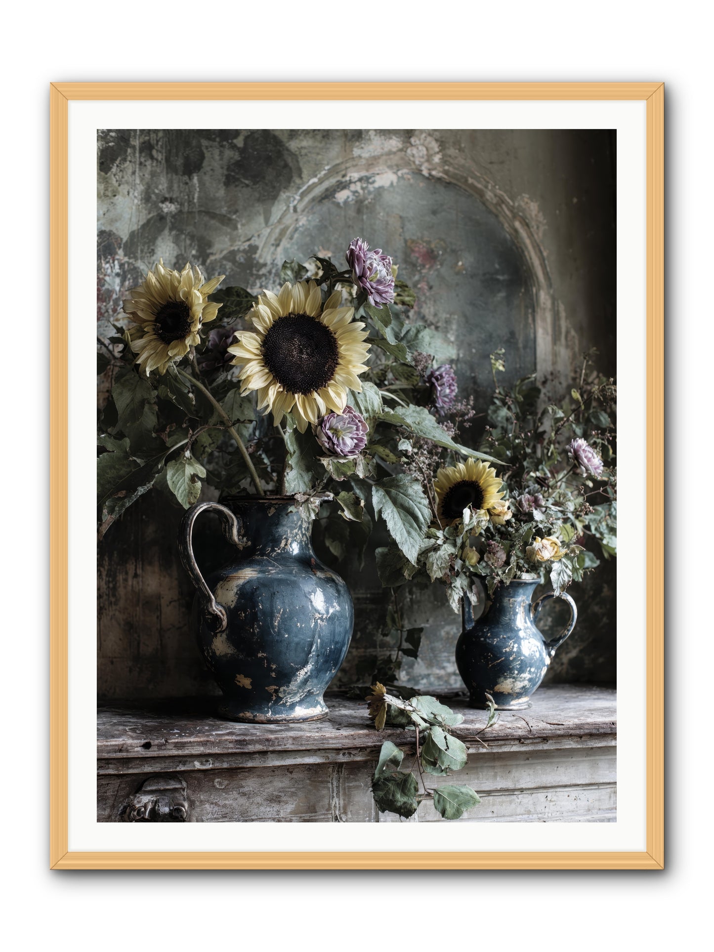 Summer society -- Framed Print - Natural 36x48