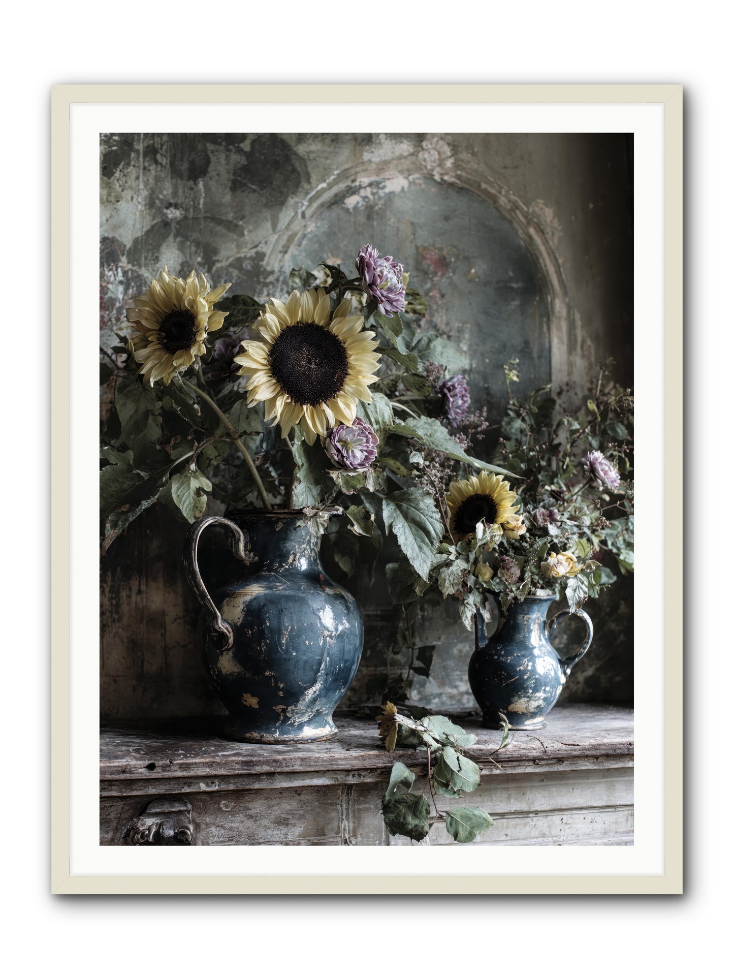 Summer society -- Framed Print - White 36x48