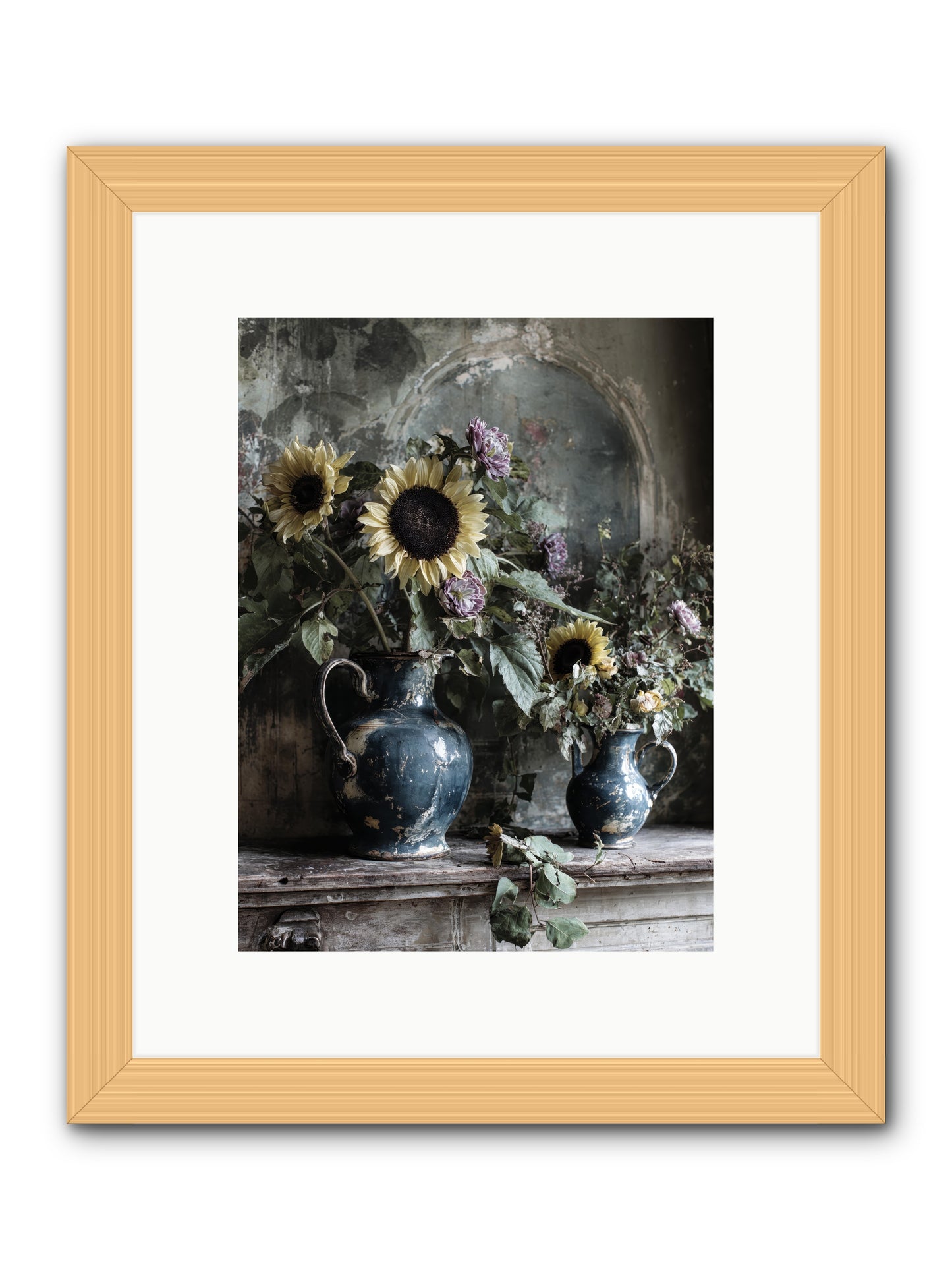 Summer society -- Framed Print - Natural 9x12