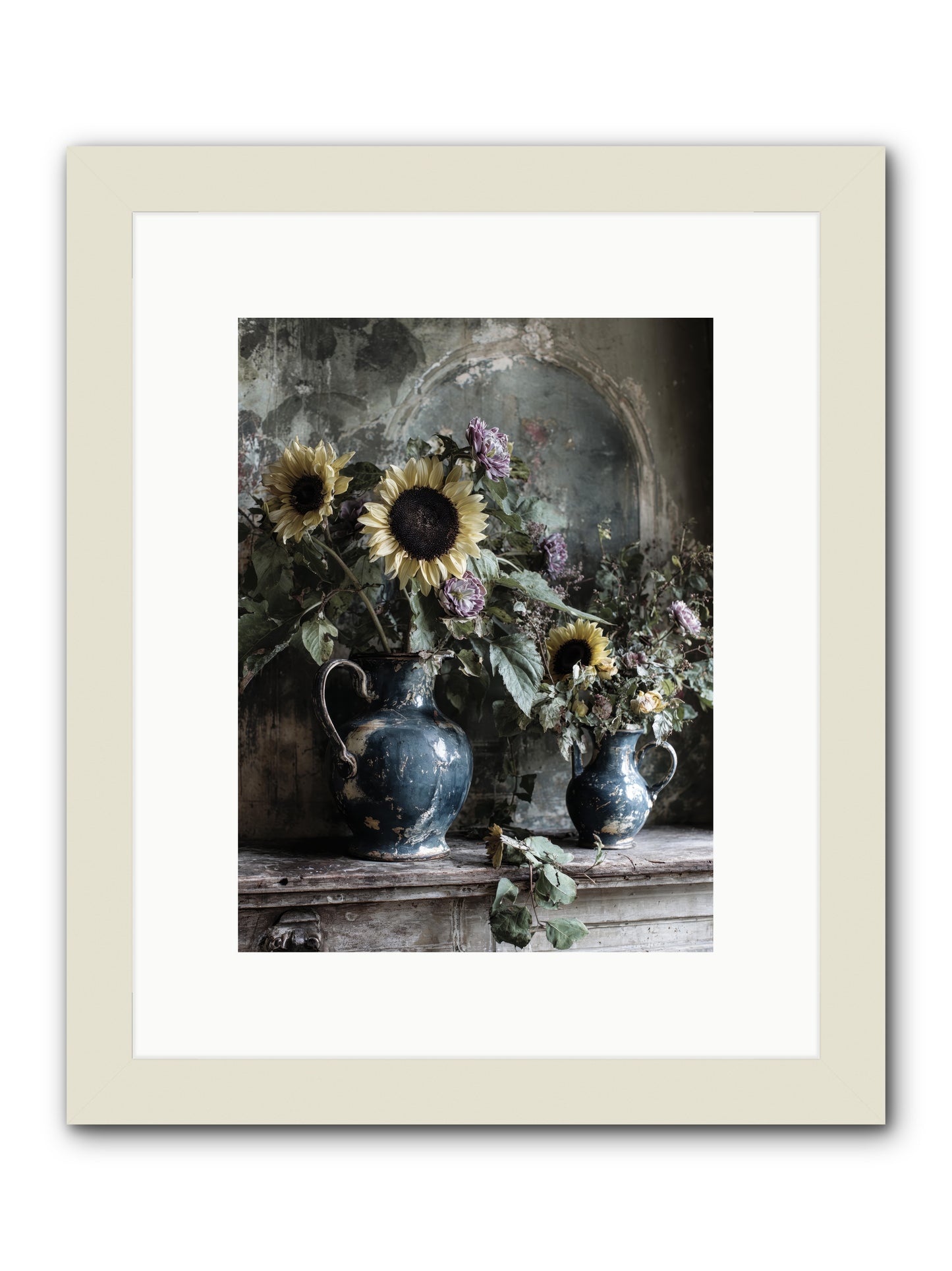 Summer society -- Framed Print - White 9x12