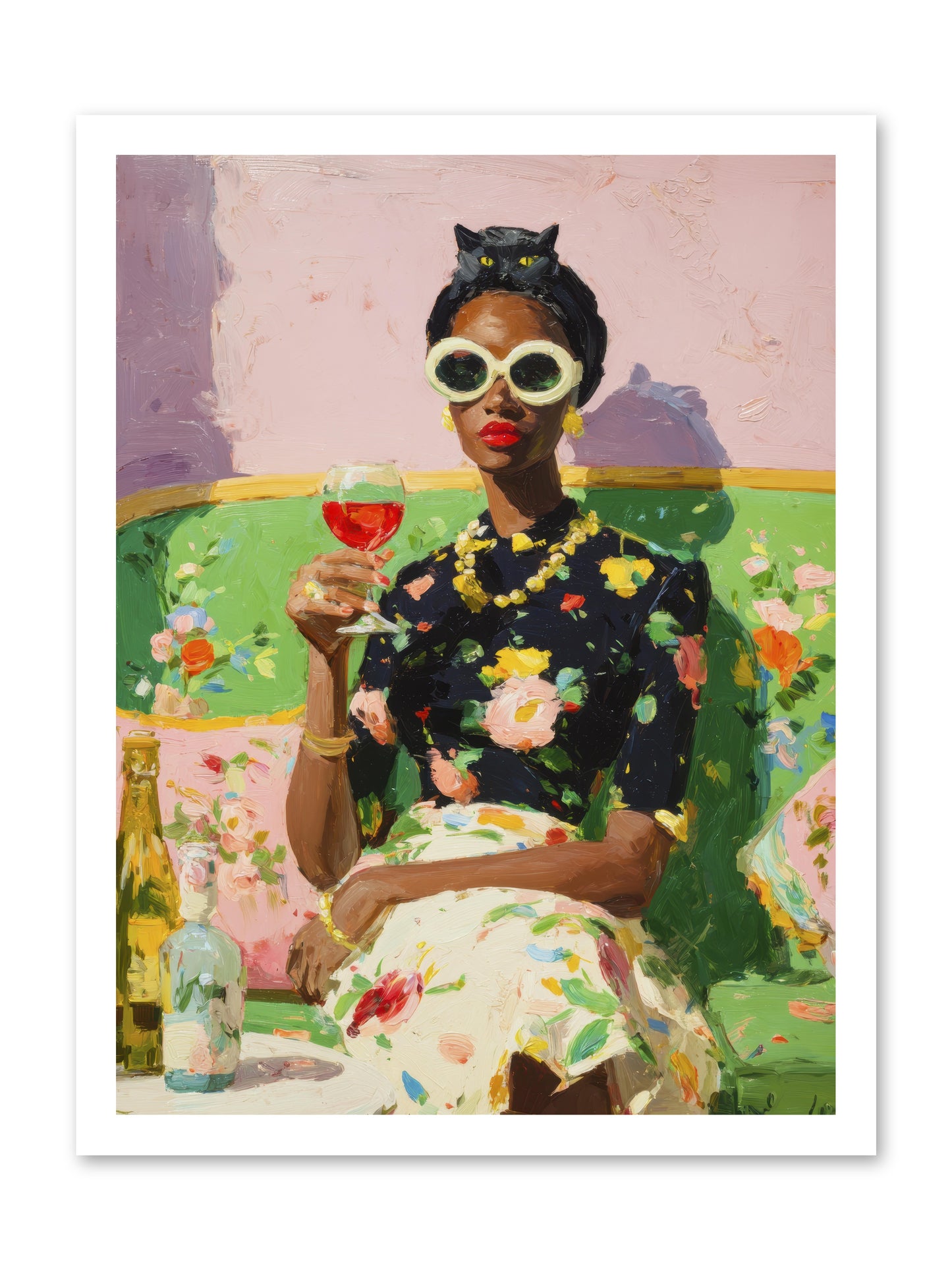 Summer with Her Shadow -- Paper Print 18x24