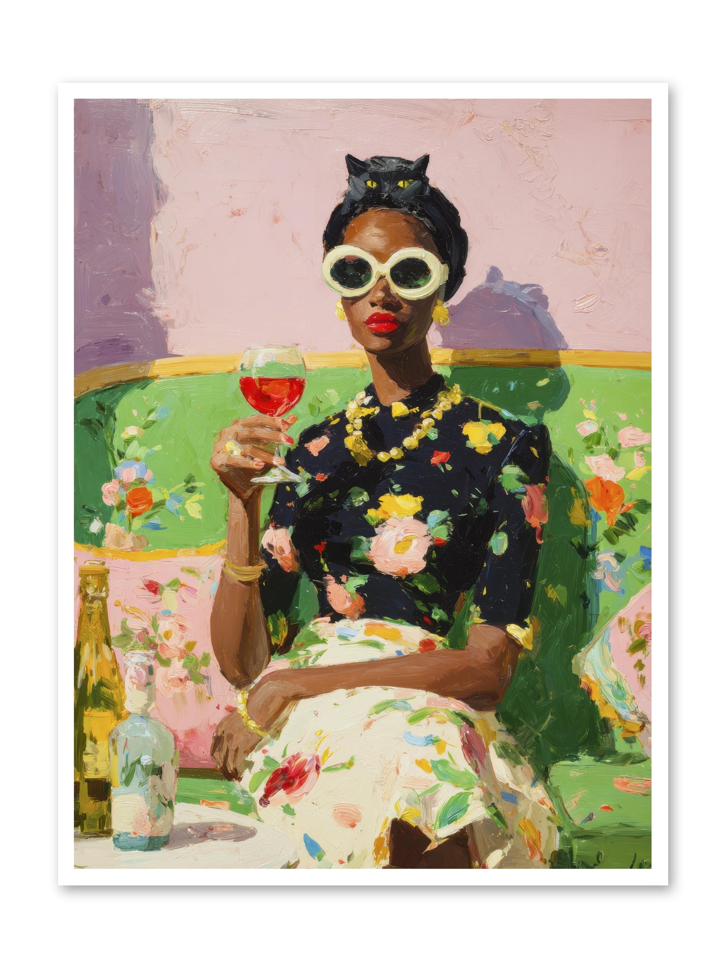 Summer with Her Shadow -- Loose Canvas Print 36x48