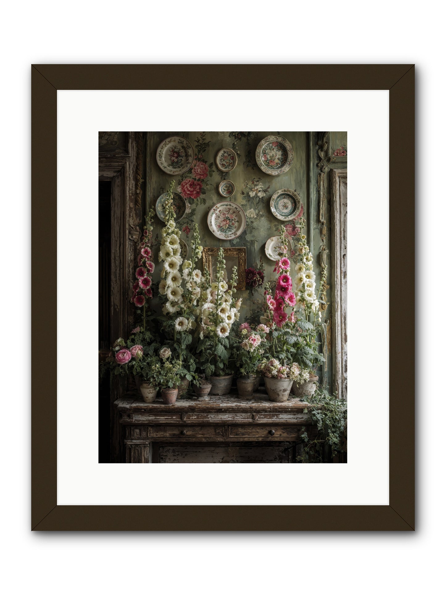 Summerhouse -- Framed Print - Black 12x16