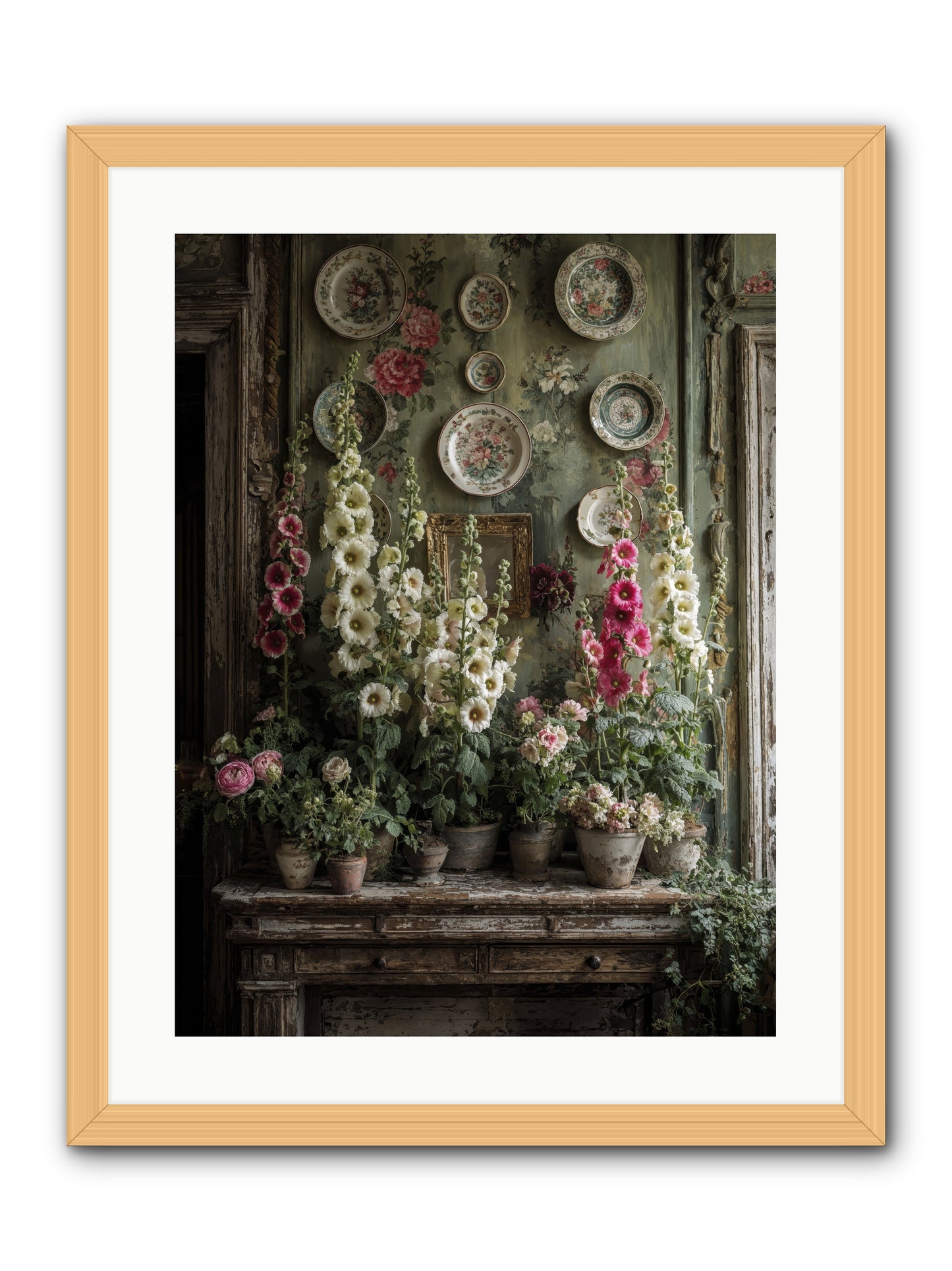 Summerhouse -- Framed Print - Natural 18x24