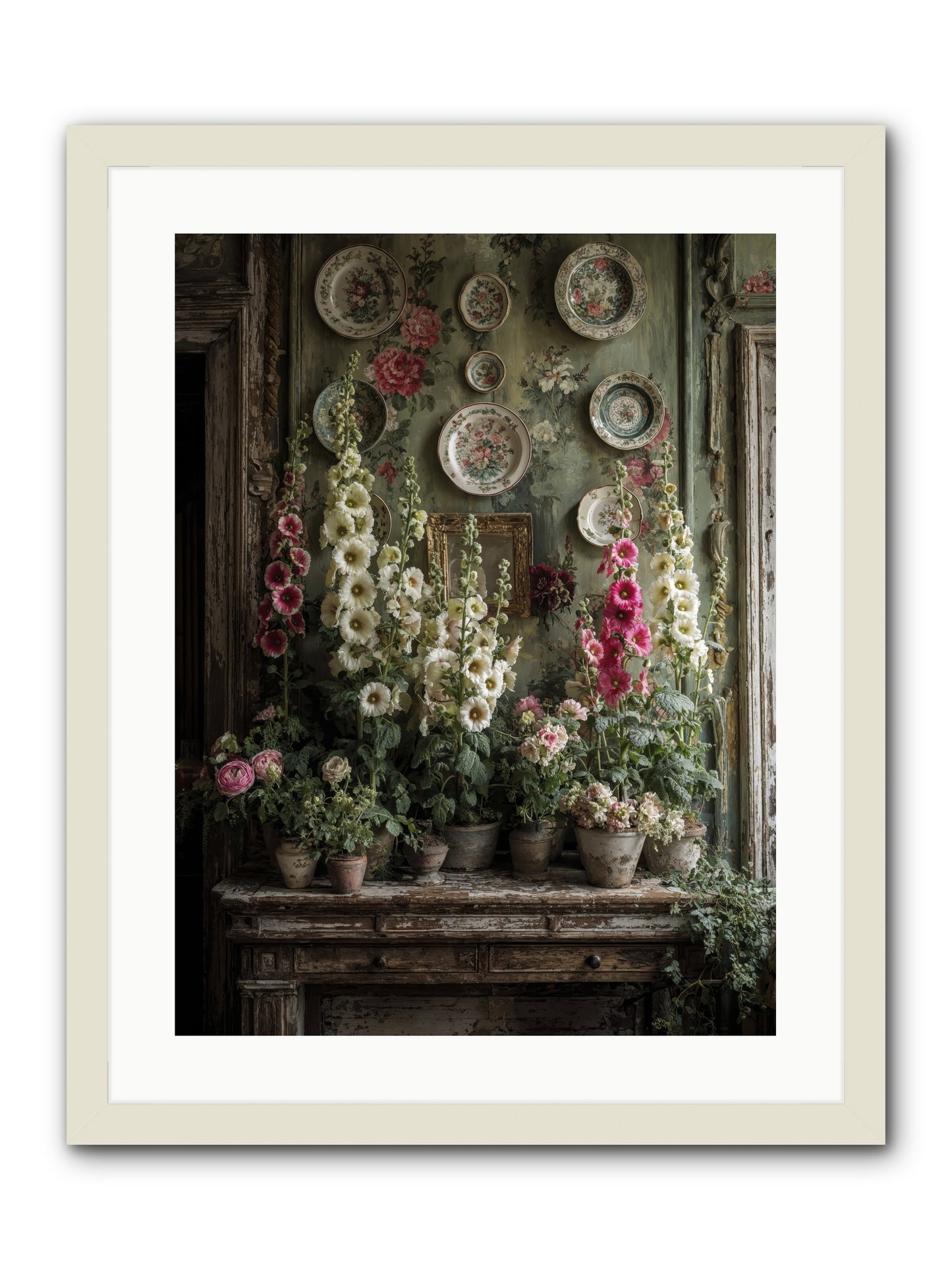Summerhouse -- Framed Print - White 18x24