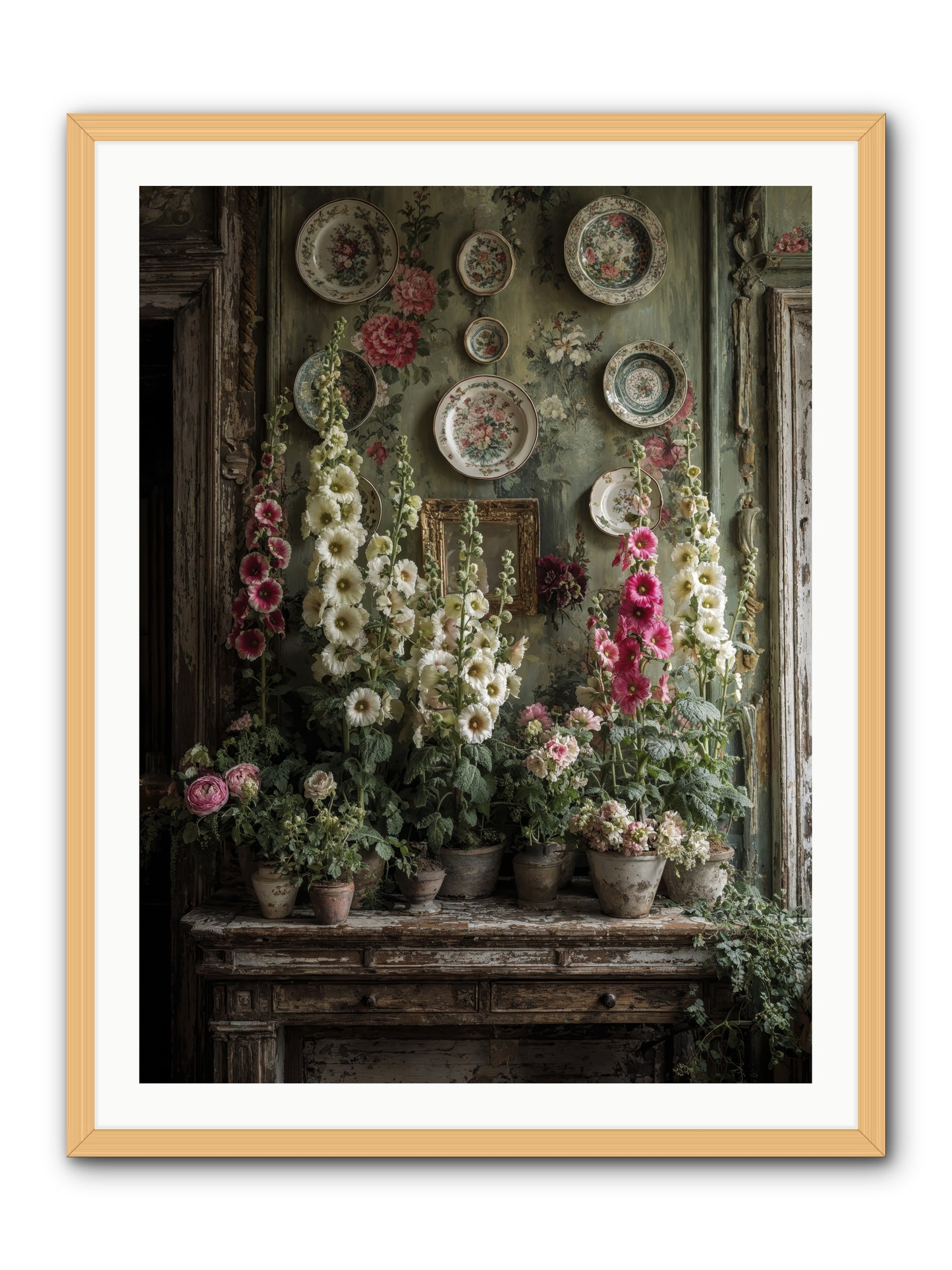 Summerhouse -- Framed Print - Natural 30x40