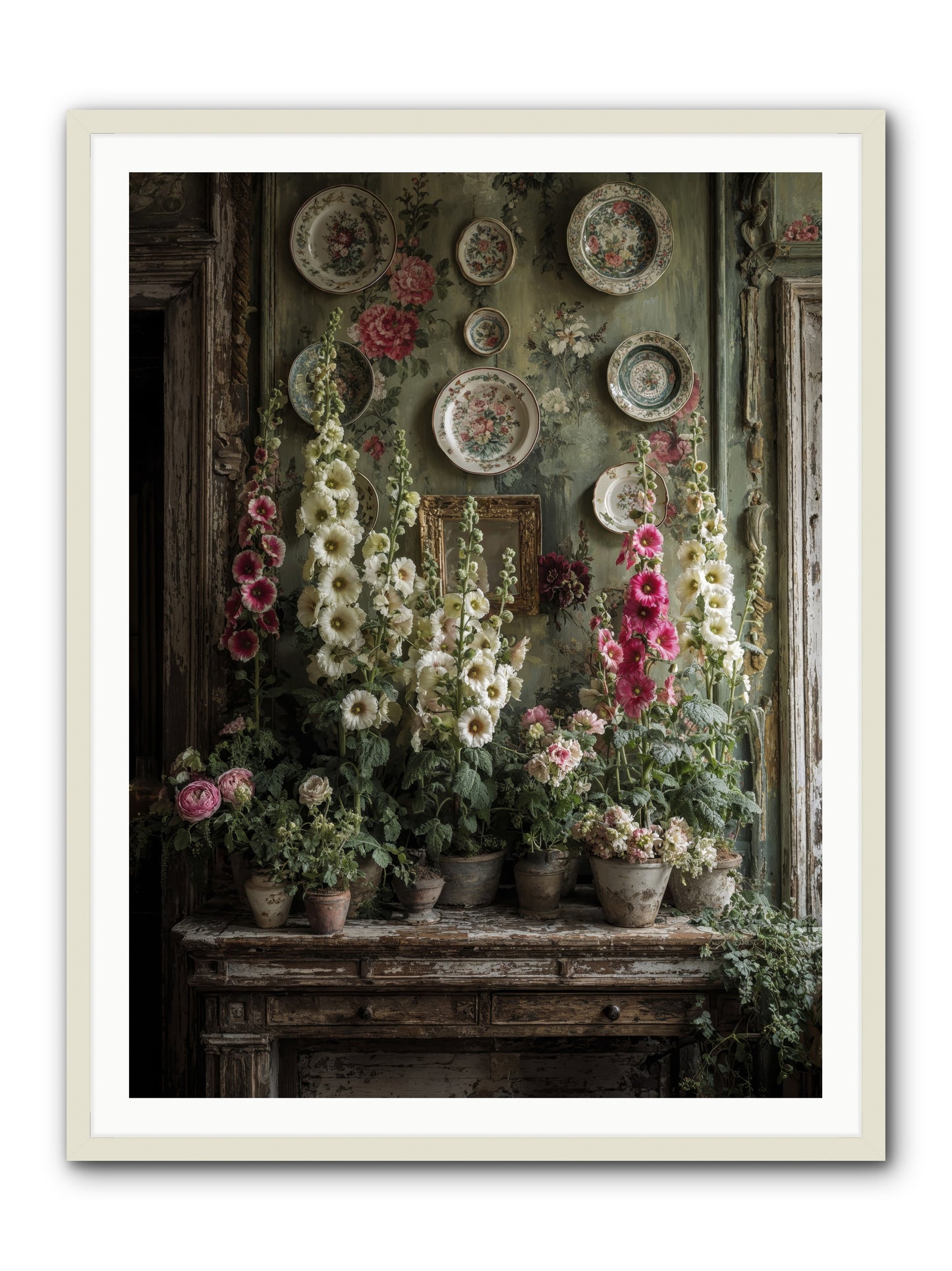 Summerhouse -- Framed Print - White 36x48