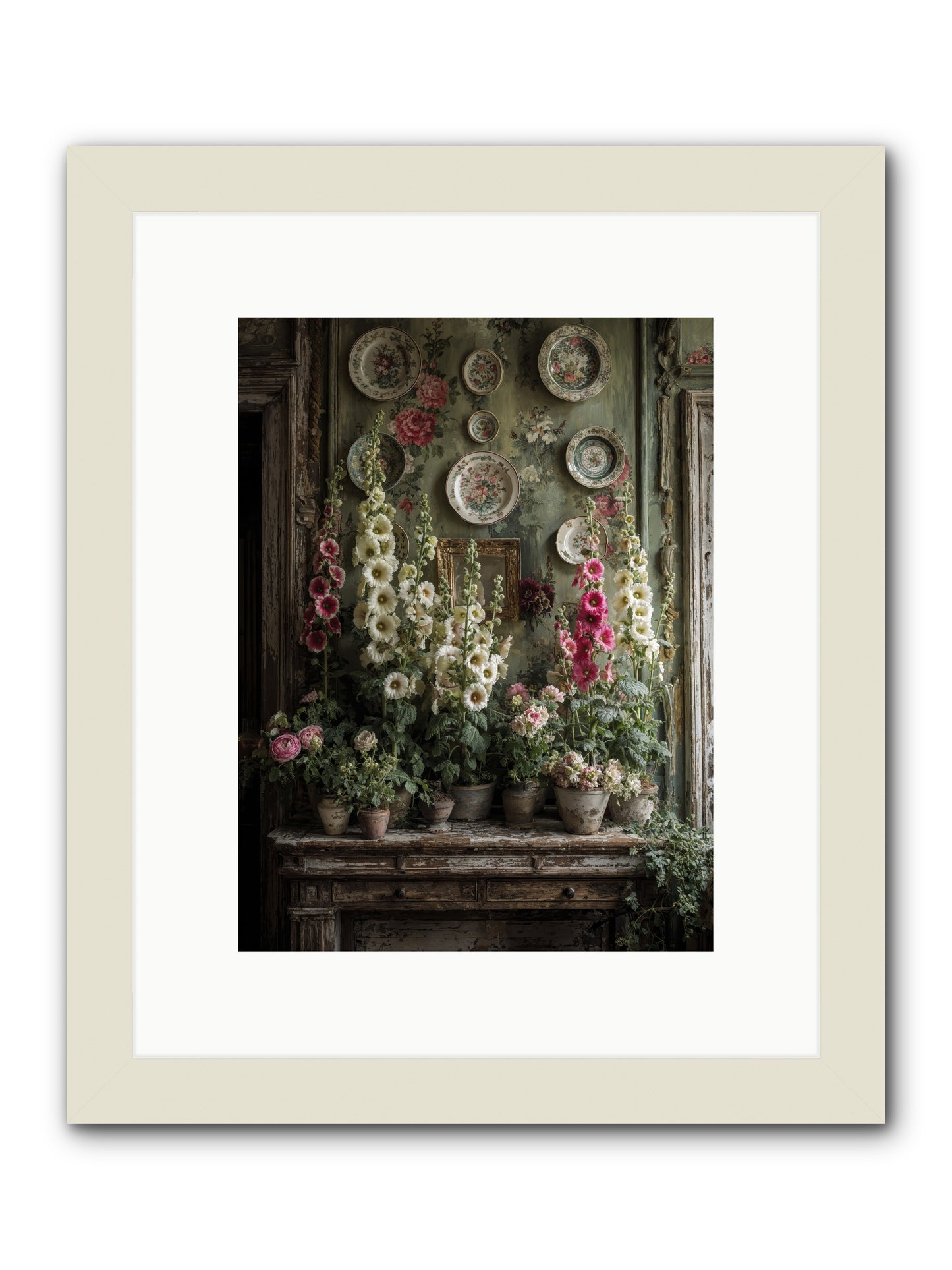 Summerhouse -- Framed Print - White 9x12