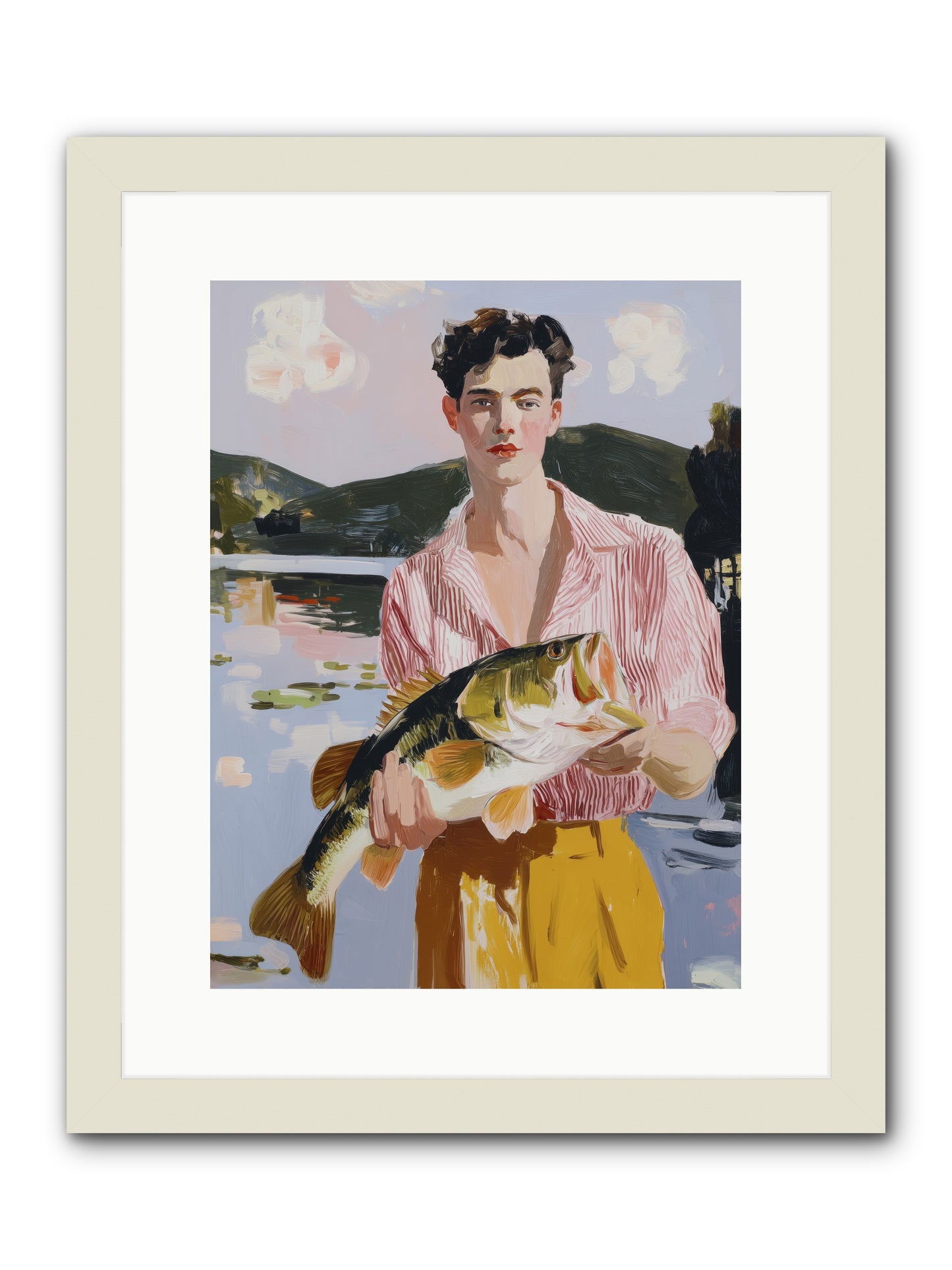 Summer's Essence -- Framed Print - White 12x16