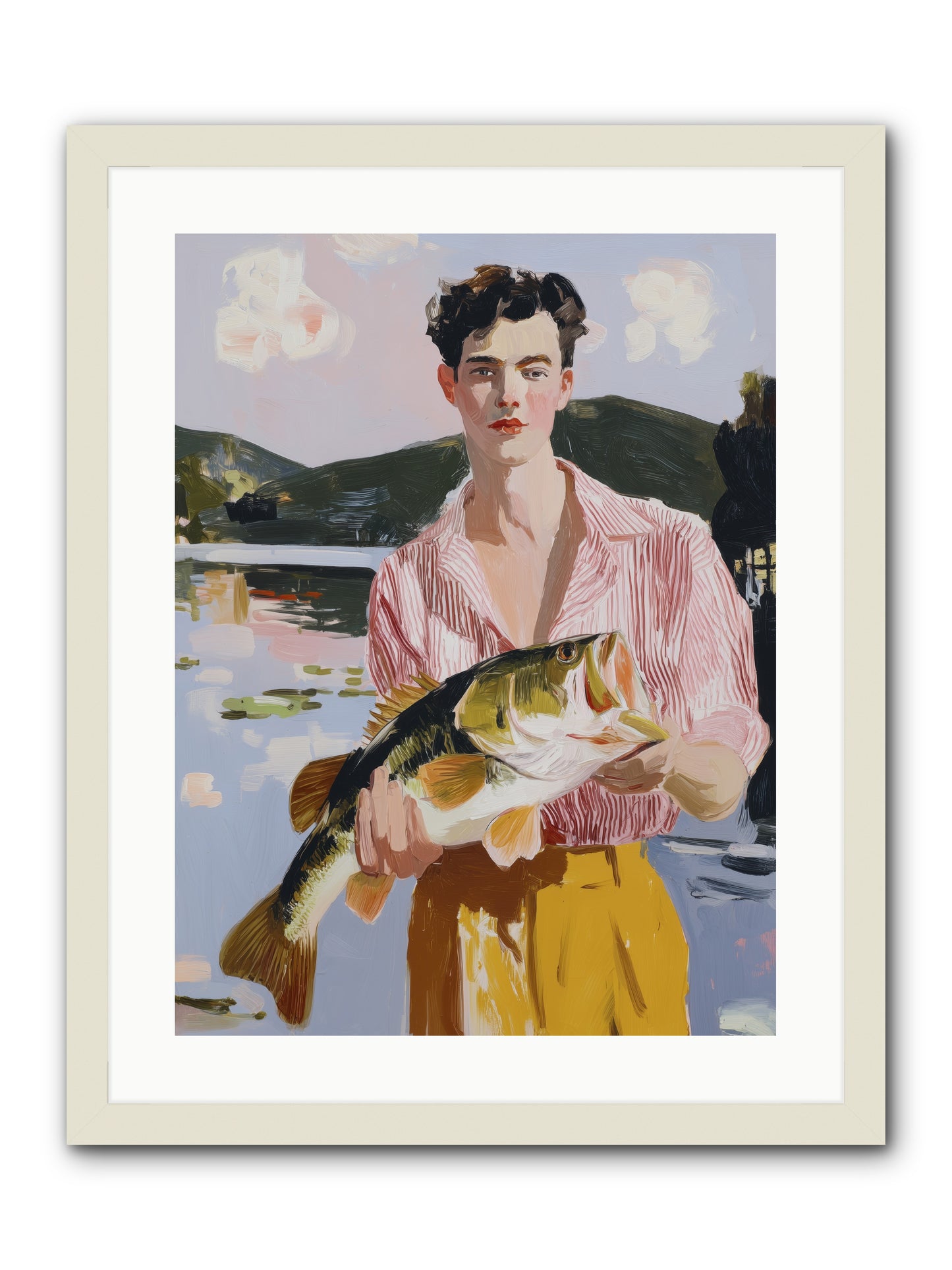 Summer's Essence -- Framed Print - White 18x24