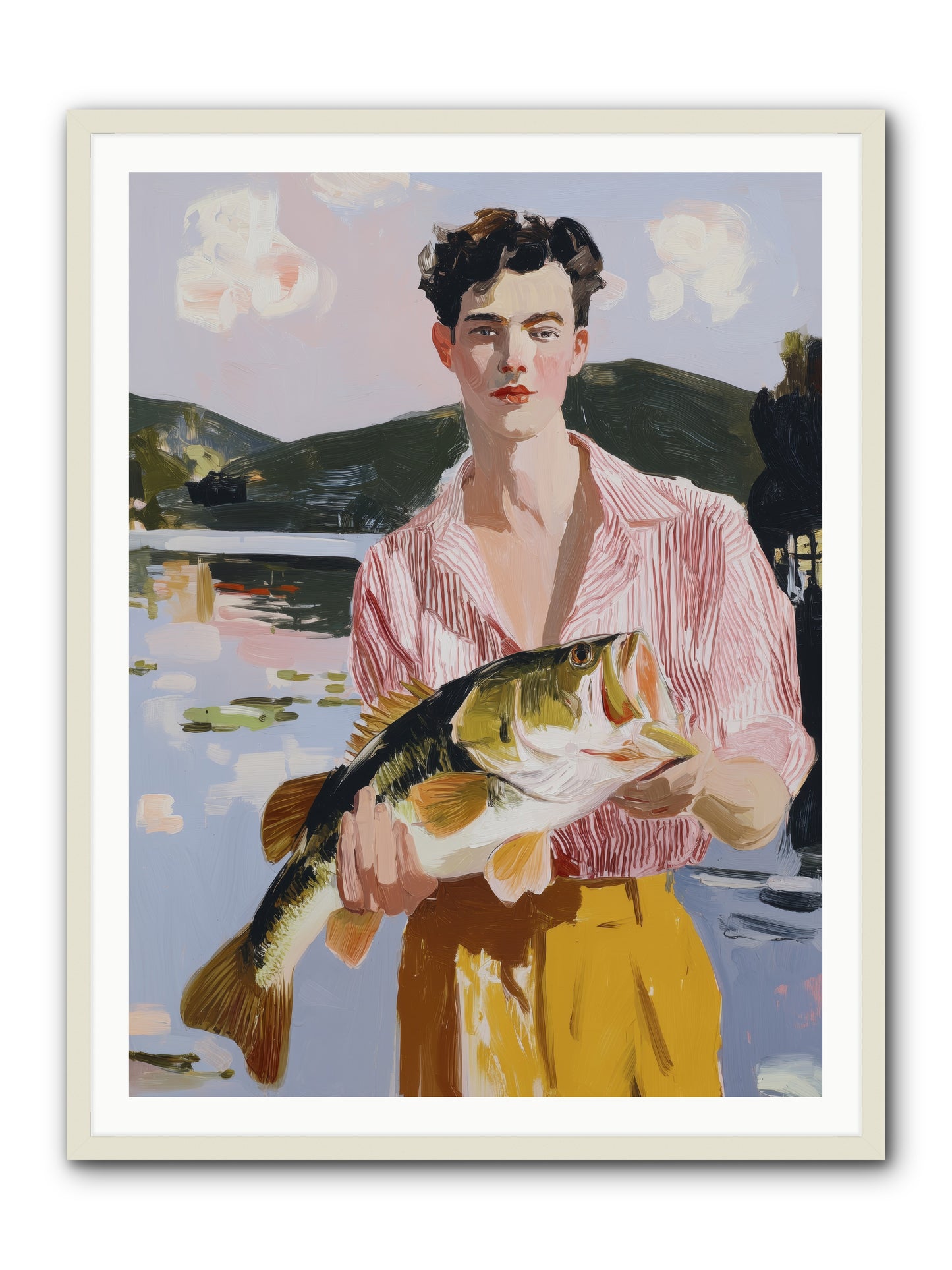 Summer's Essence -- Framed Print - White 36x48