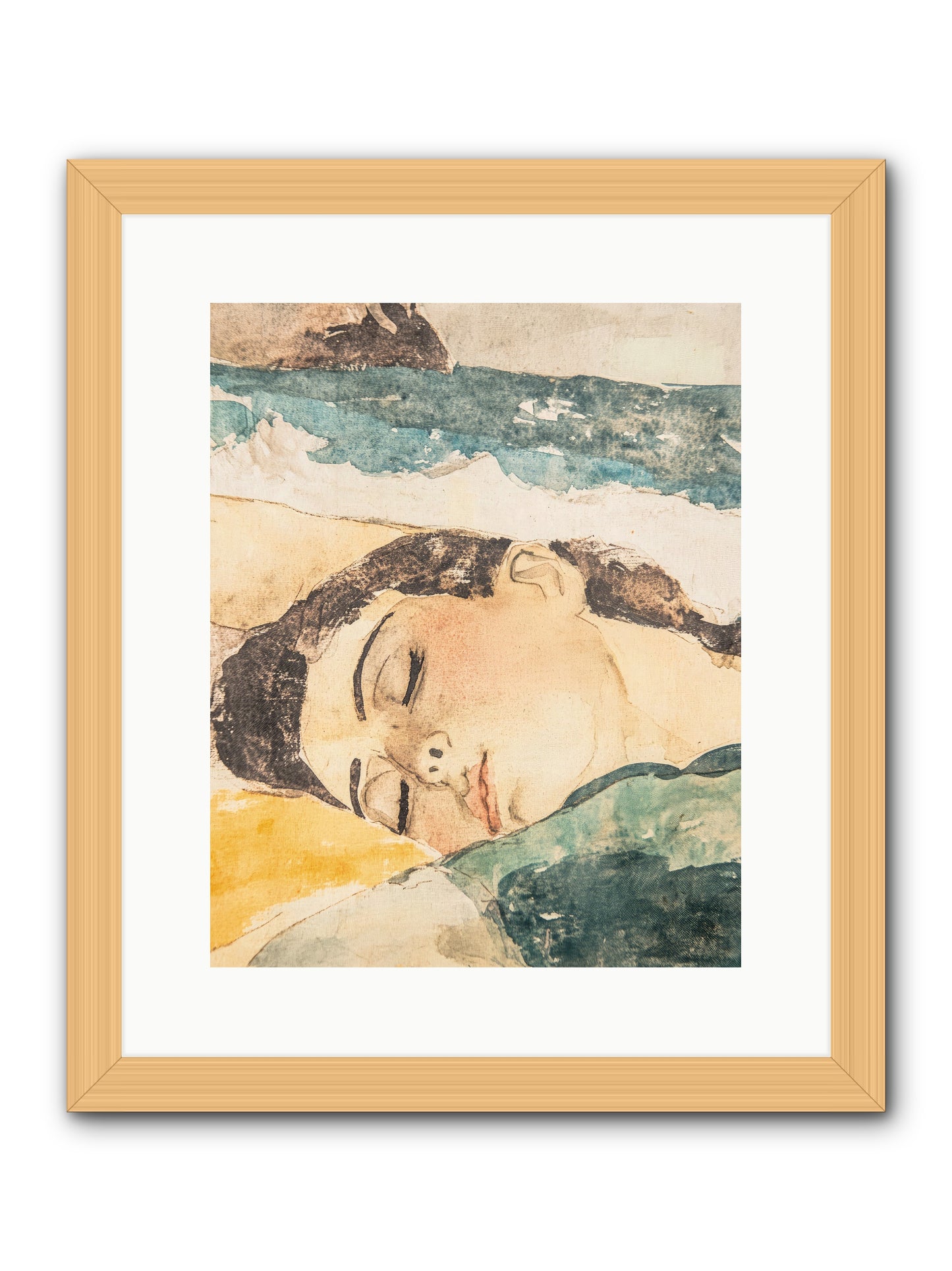 Summer's Memoir -- Framed Print - Natural 12x15