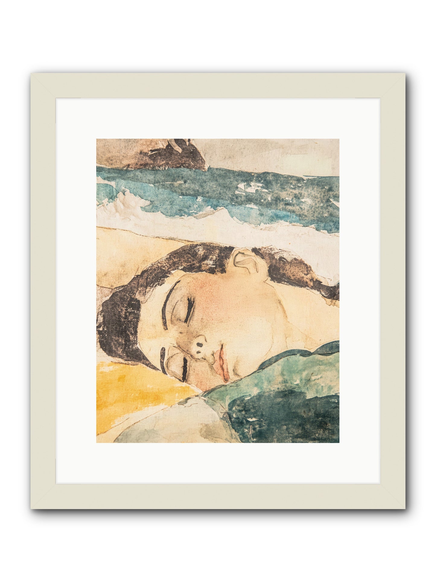 Summer's Memoir -- Framed Print - White 12x15
