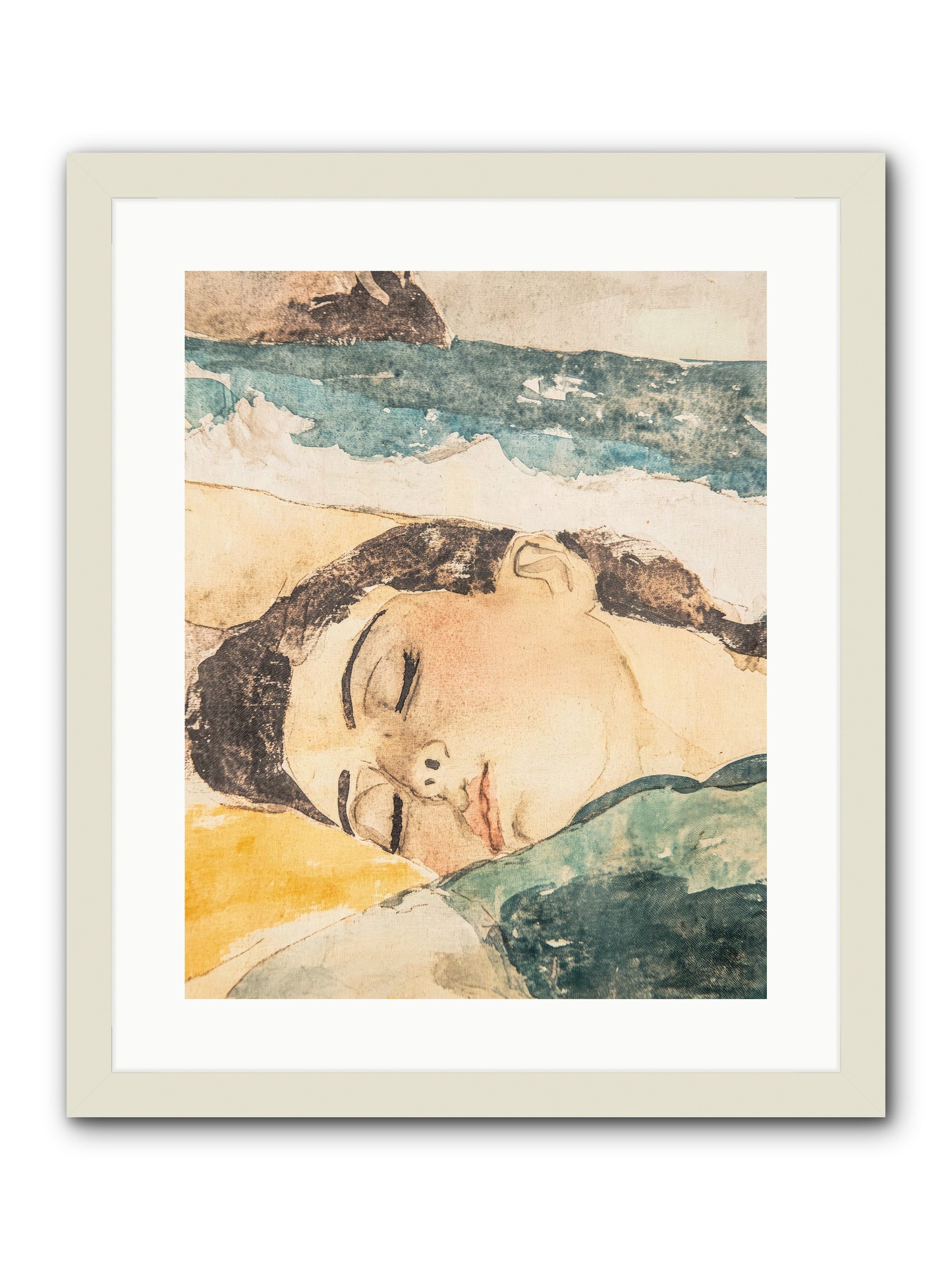 Summer's Memoir -- Framed Print - White 16x20