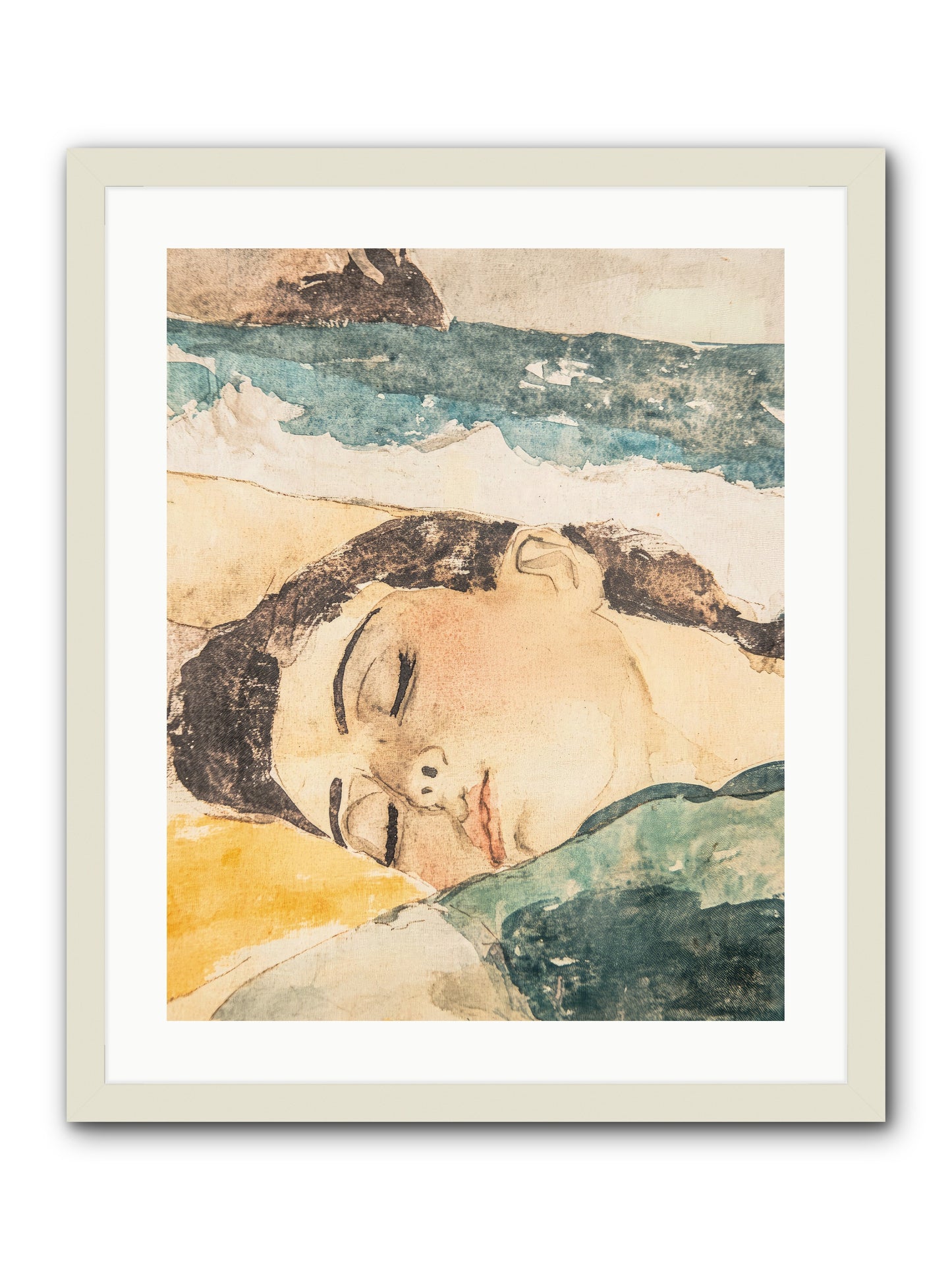 Summer's Memoir -- Framed Print - White 20x25