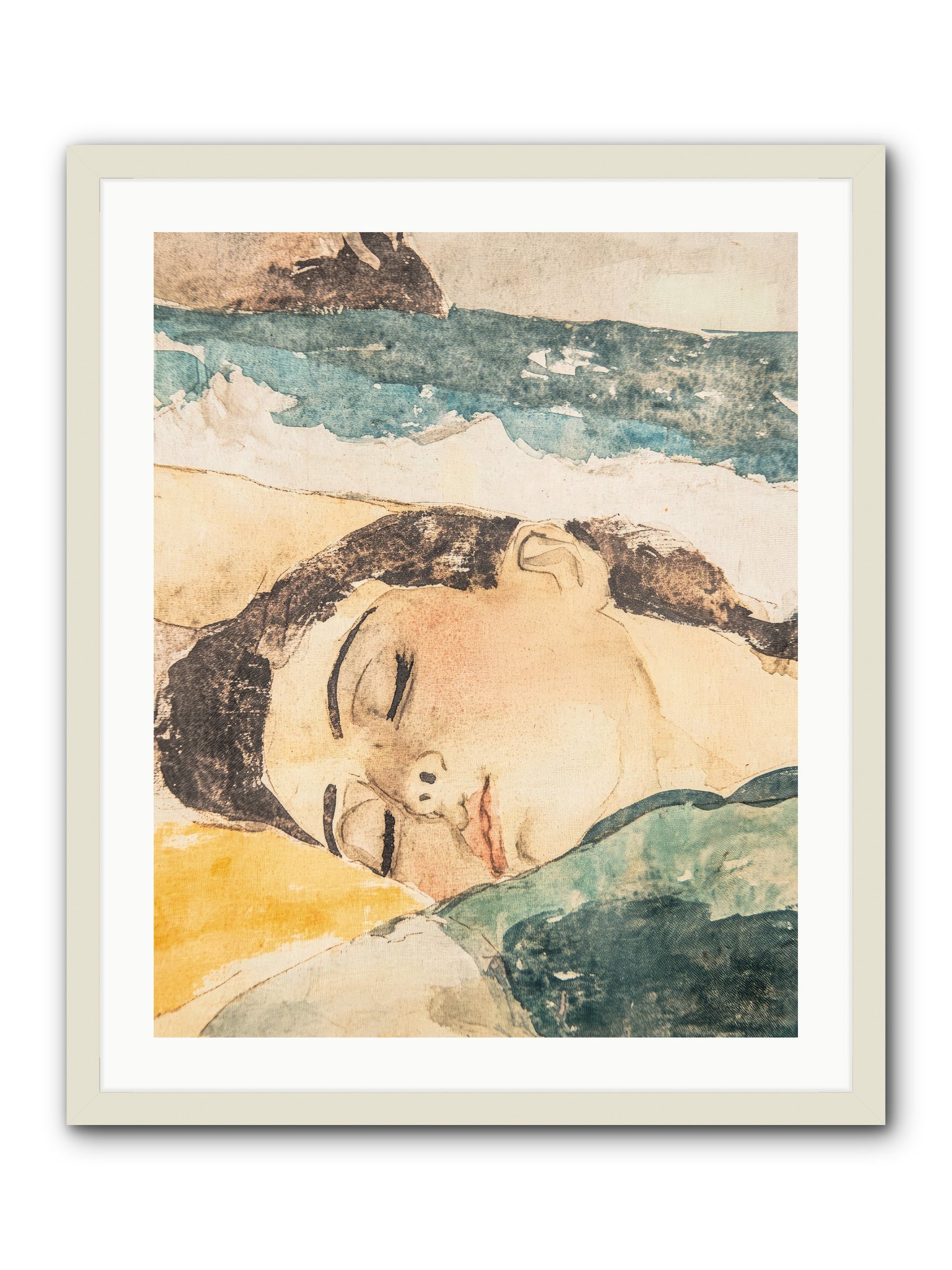 Summer's Memoir -- Framed Print - White 24x30
