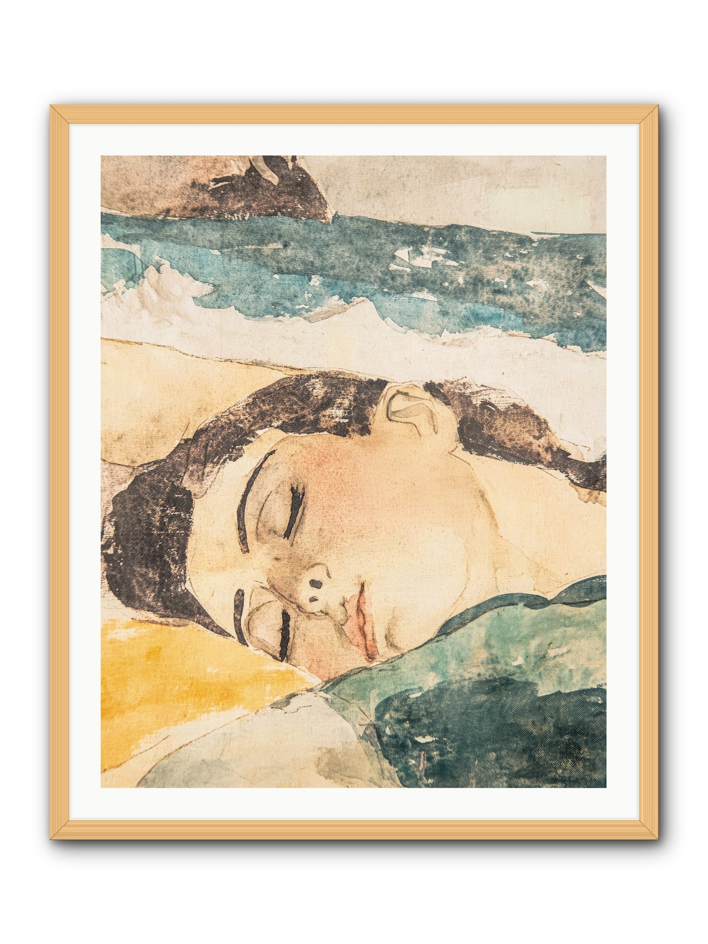 Summer's Memoir -- Framed Print - Natural 32x40