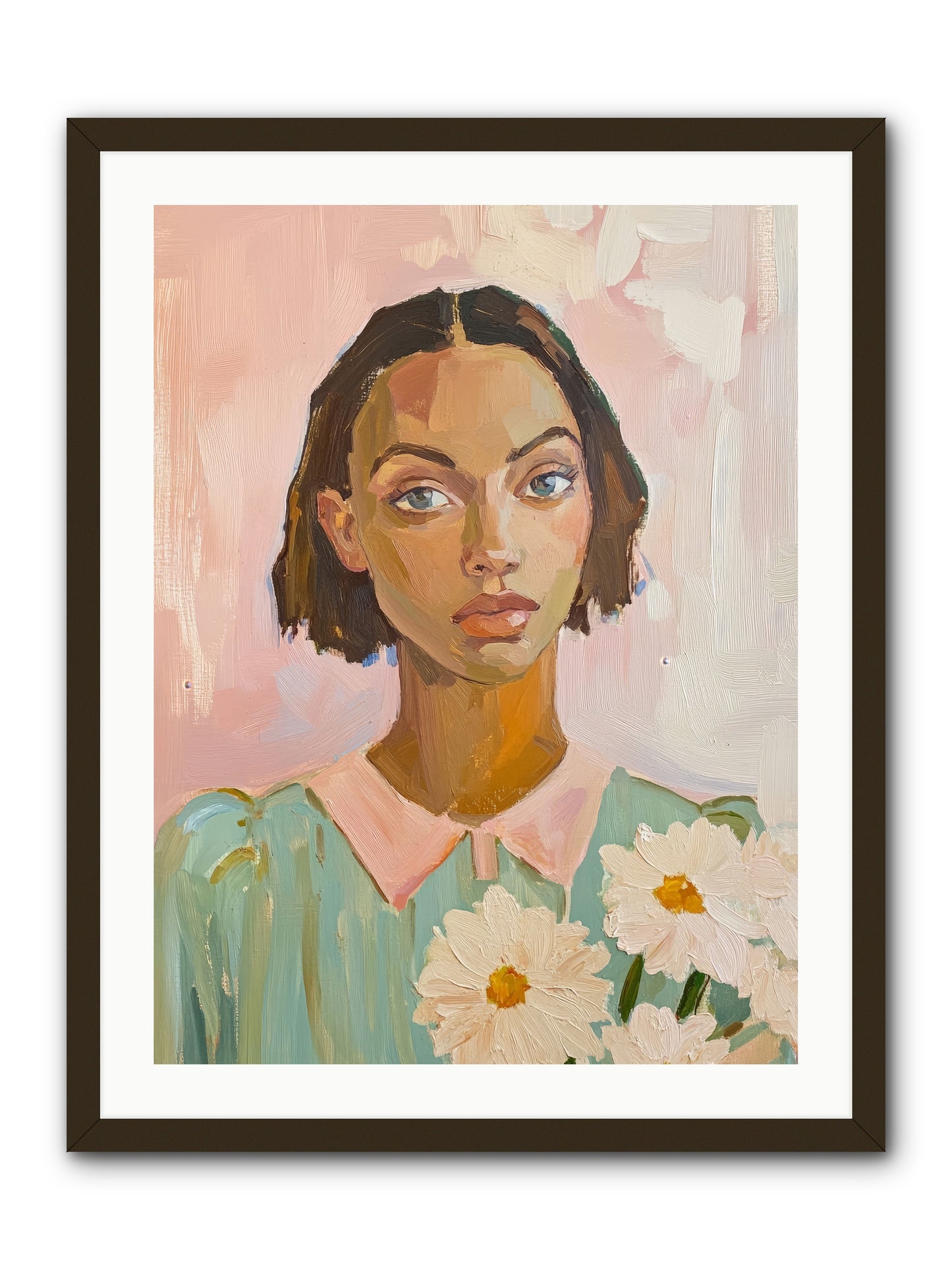 Summer's Portrait -- Framed Print - Black 24x32