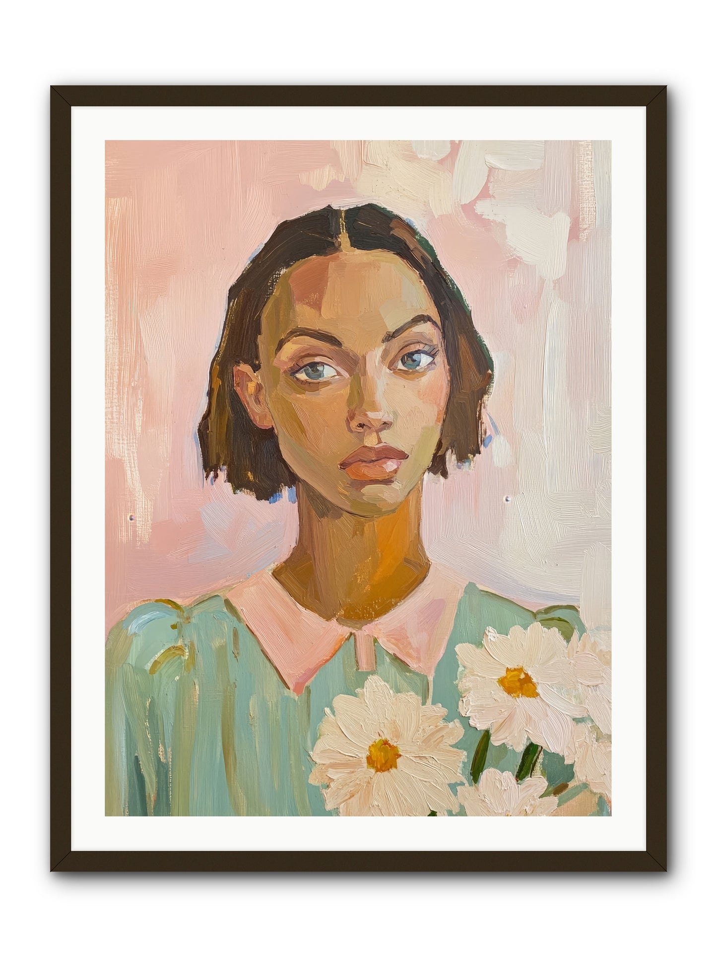 Summer's Portrait -- Framed Print - Black 30x40