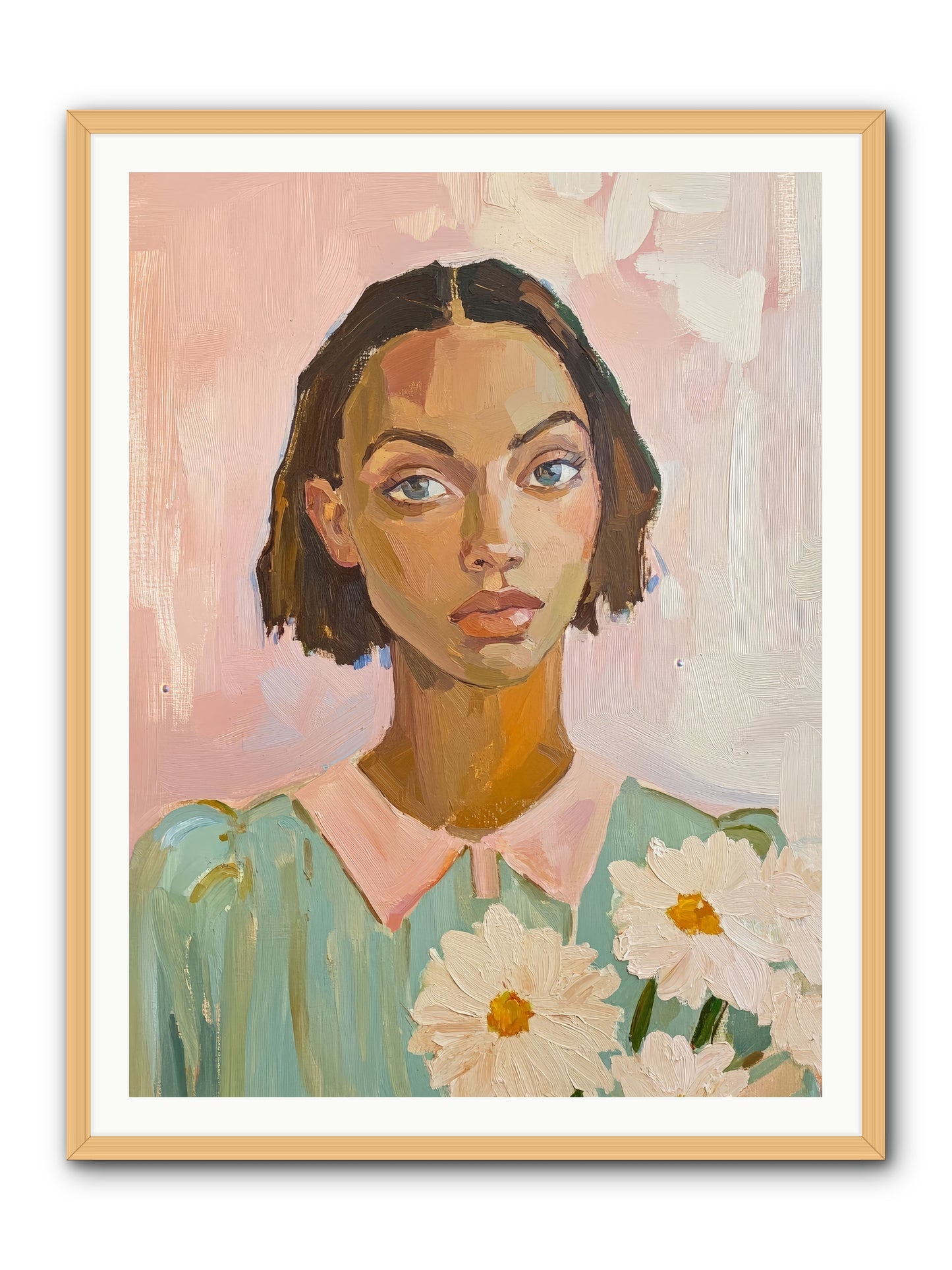 Summer's Portrait -- Framed Print - Natural 36x48