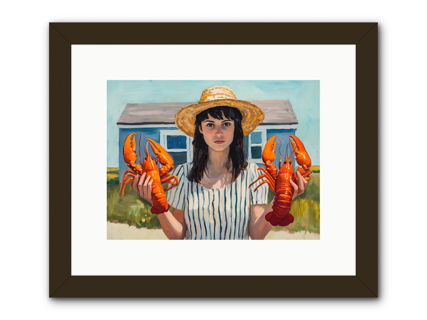 Summer's Prize -- Framed Print - Black 12x9
