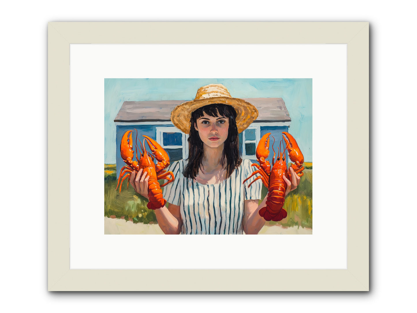 Summer's Prize -- Framed Print - White 12x9