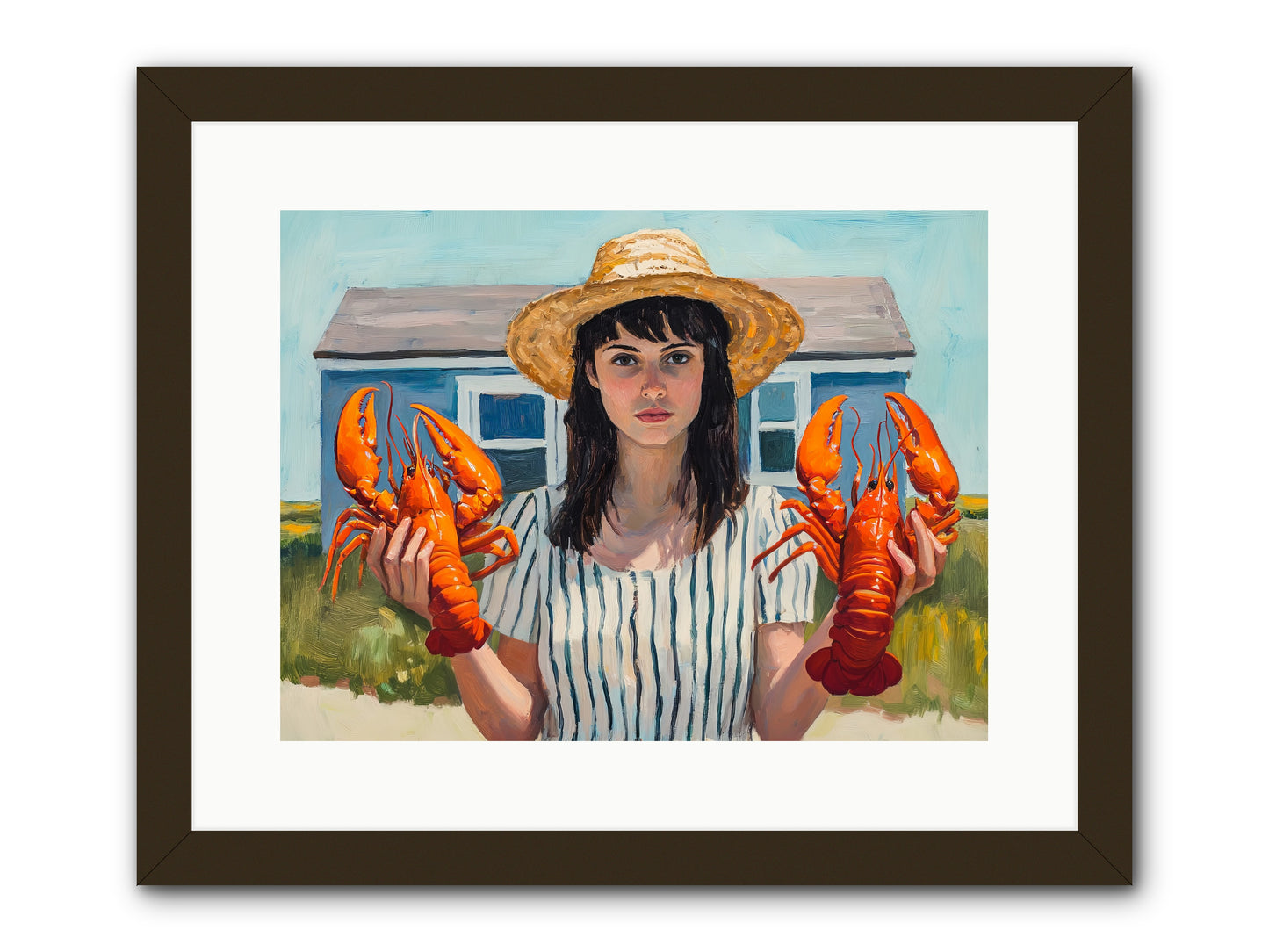 Summer's Prize -- Framed Print - Black 16x12