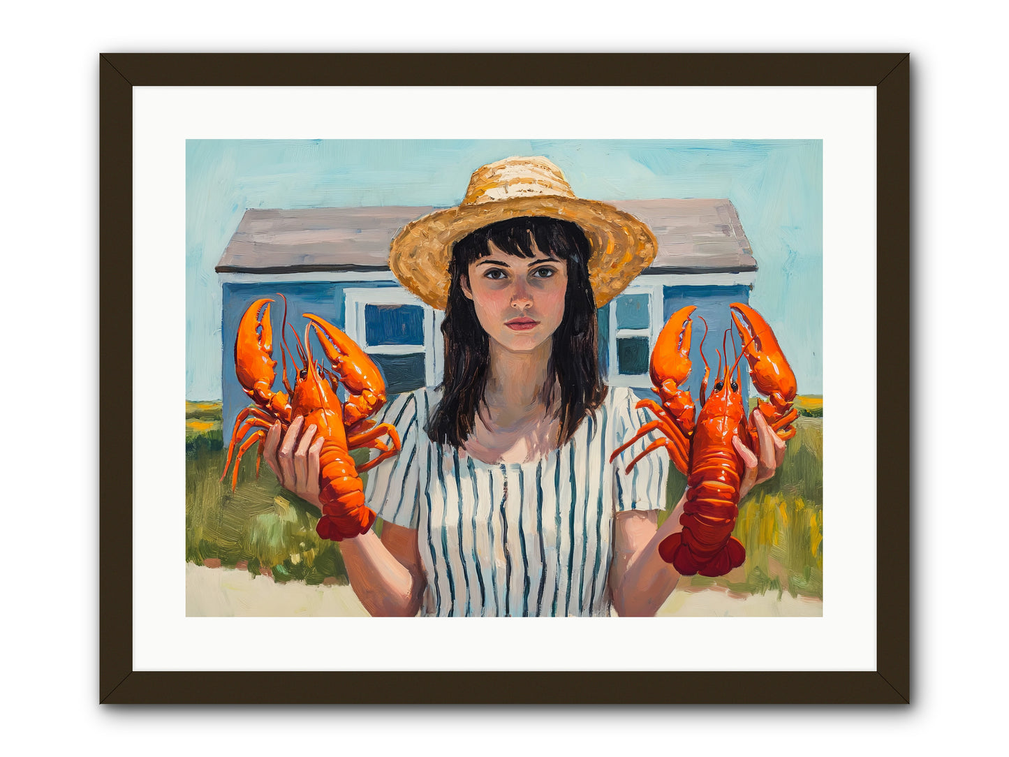 Summer's Prize -- Framed Print - Black 24x18
