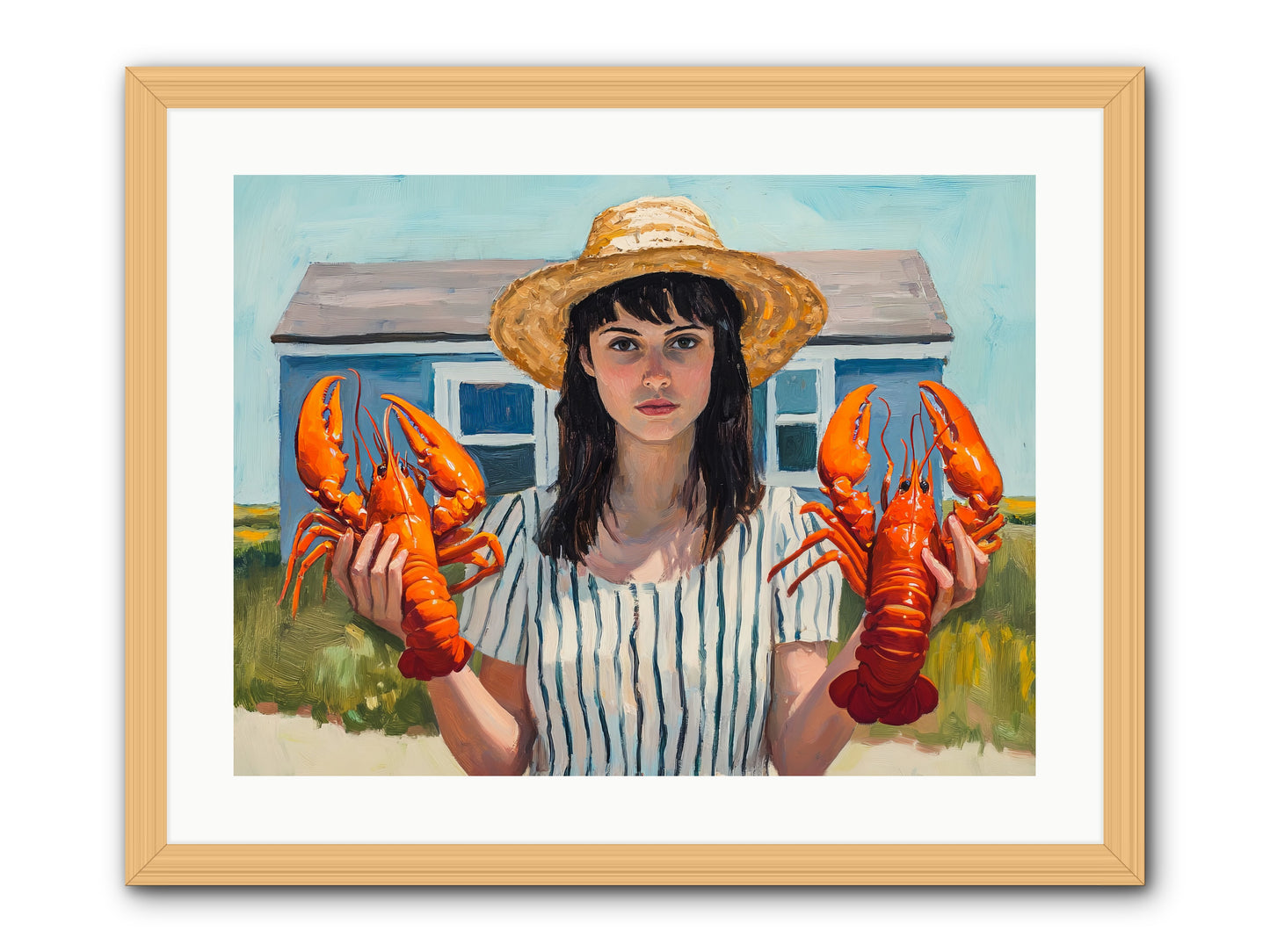 Summer's Prize -- Framed Print - Natural 24x18