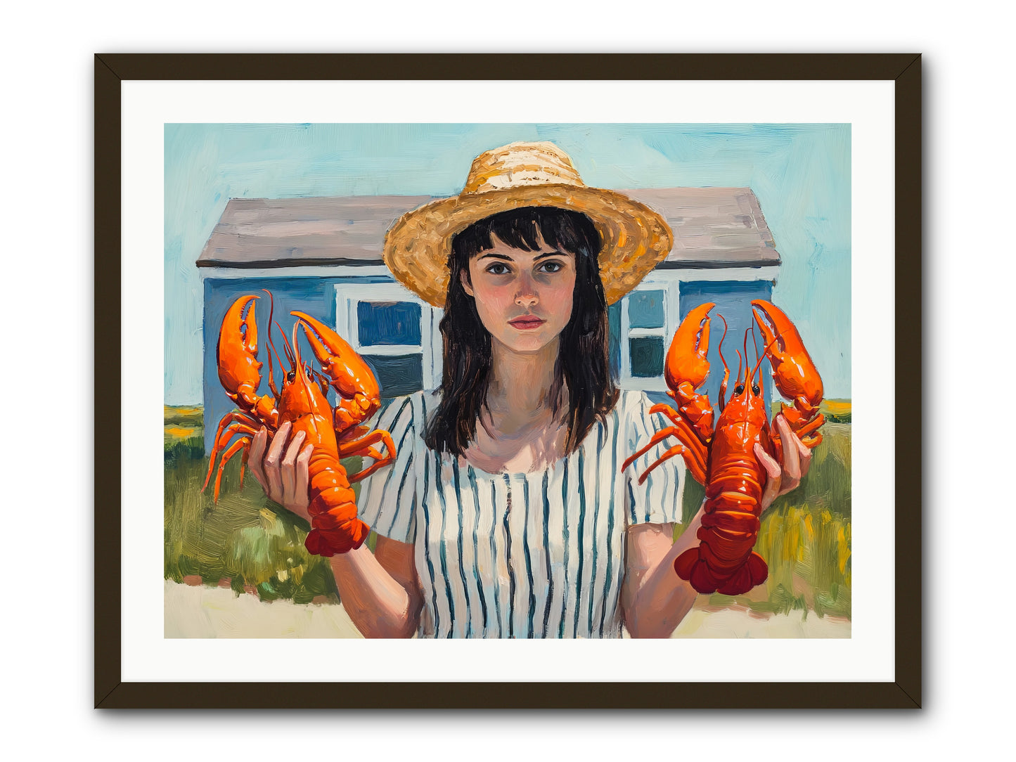 Summer's Prize -- Framed Print - Black 32x24