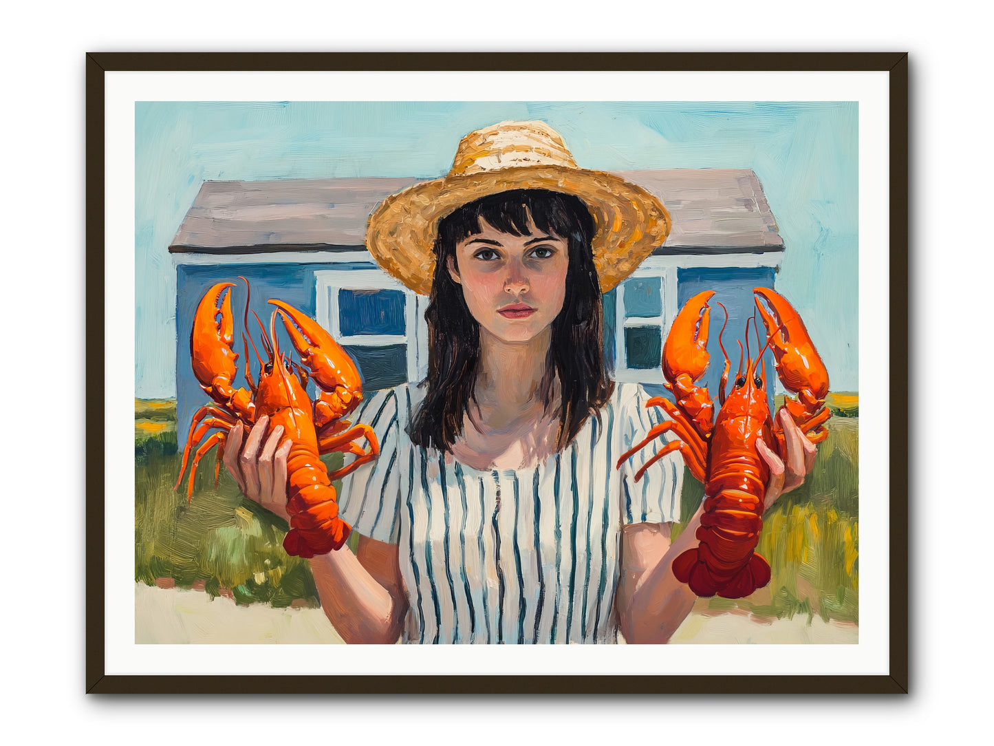 Summer's Prize -- Framed Print - Black 48x36