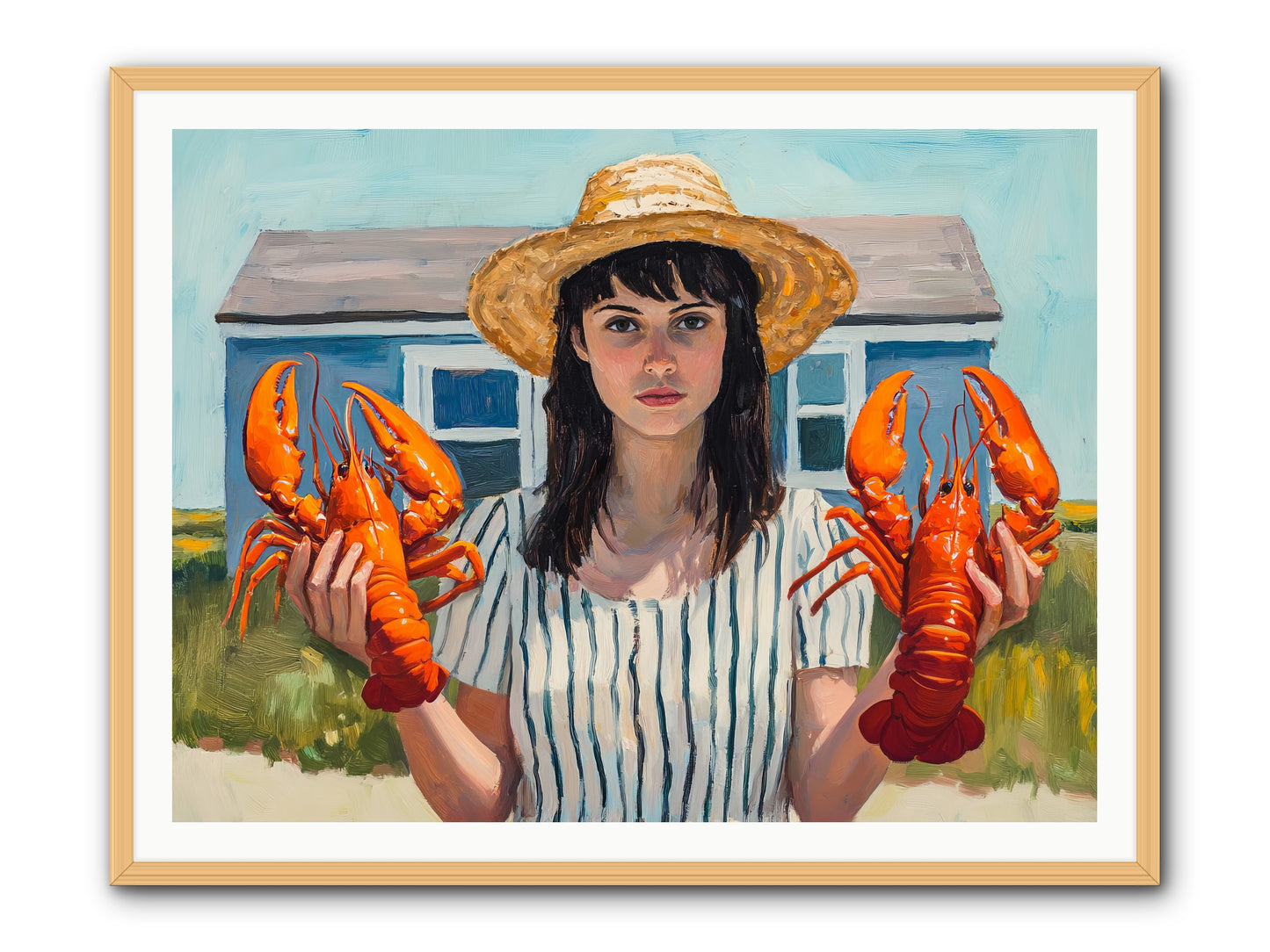Summer's Prize -- Framed Print - Natural 48x36