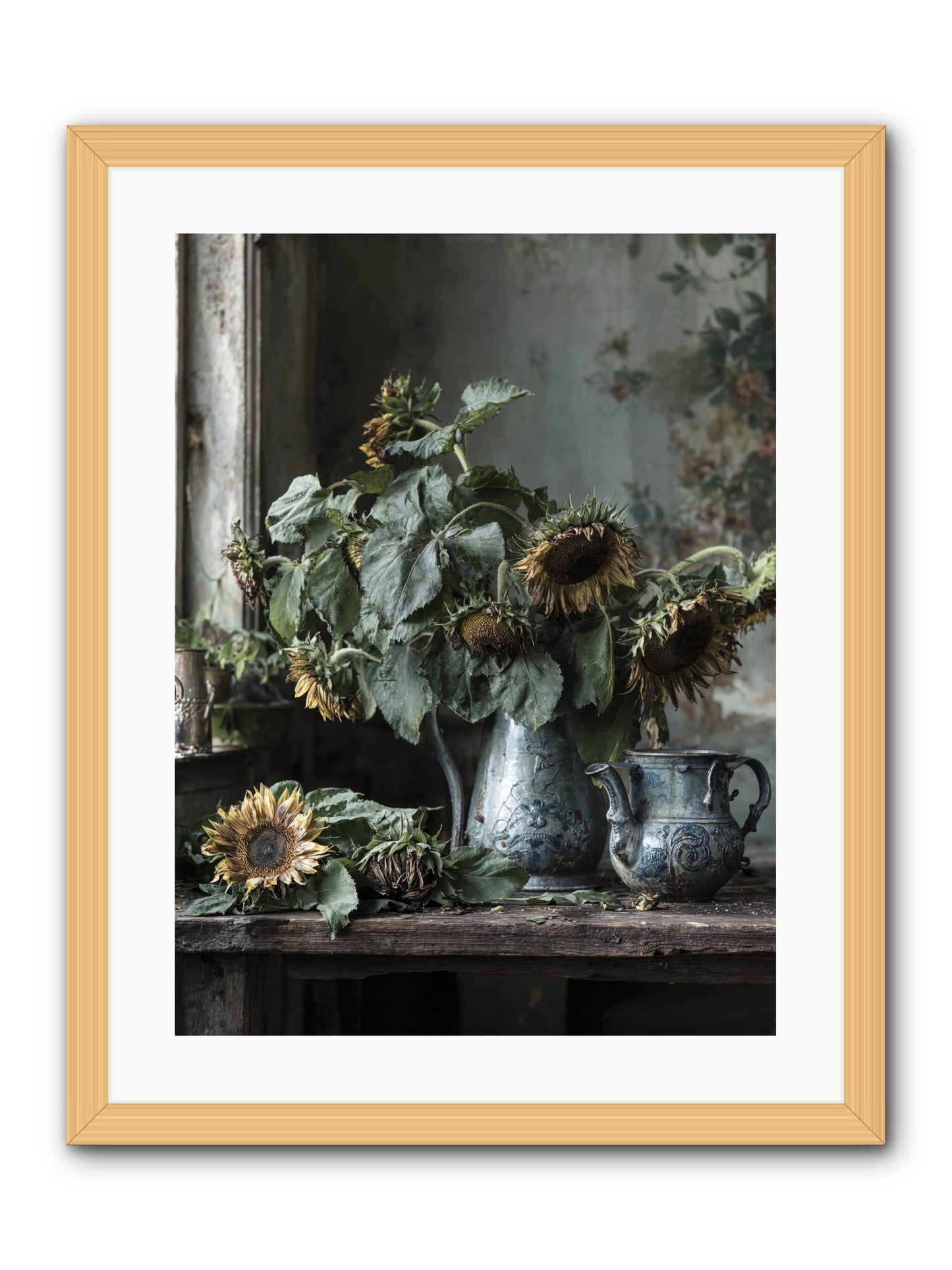 Summer's Swan Song -- Framed Print - Natural 18x24