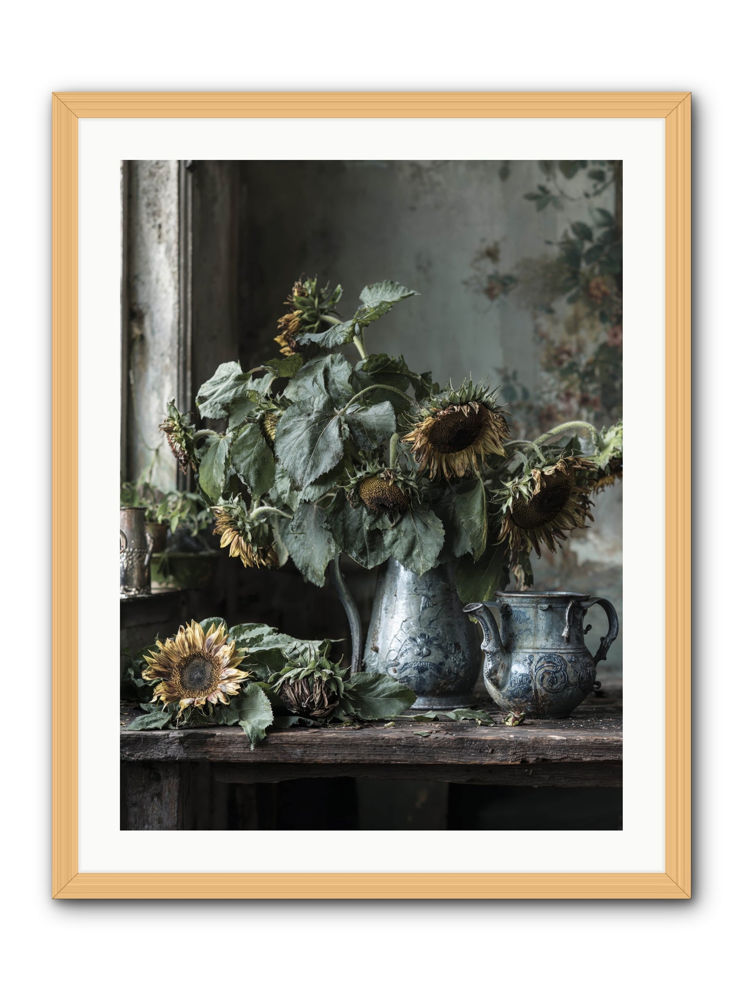 Summer's Swan Song -- Framed Print - Natural 24x32