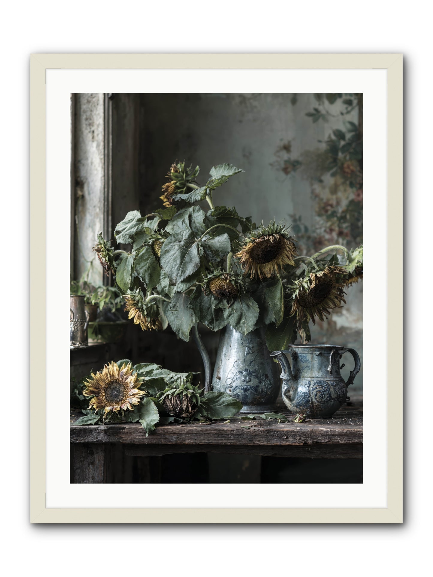 Summer's Swan Song -- Framed Print - White 24x32