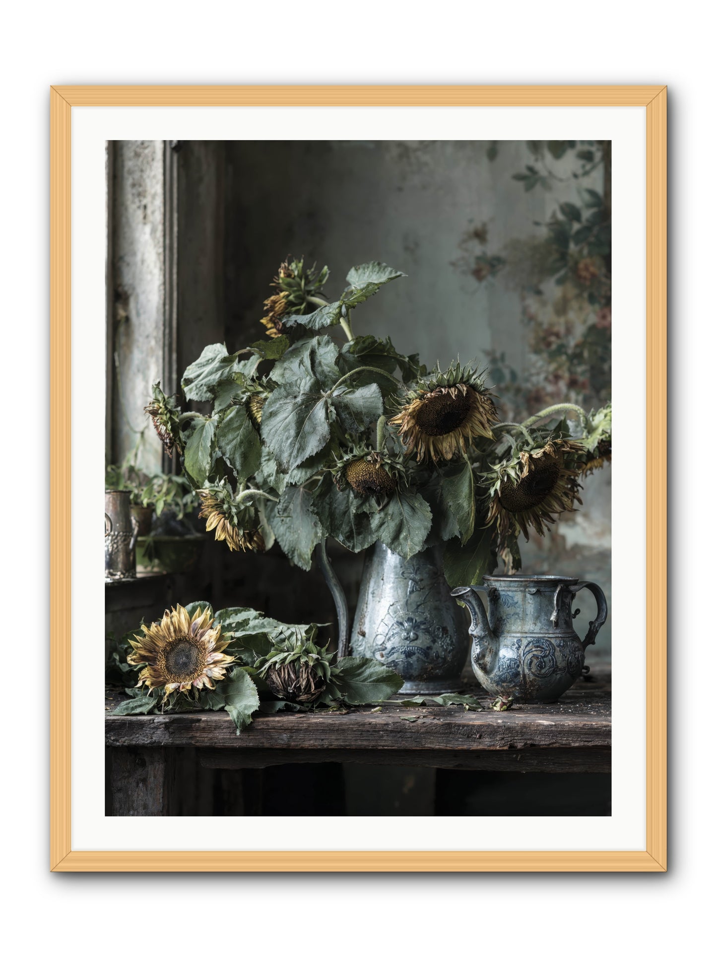 Summer's Swan Song -- Framed Print - Natural 30x40